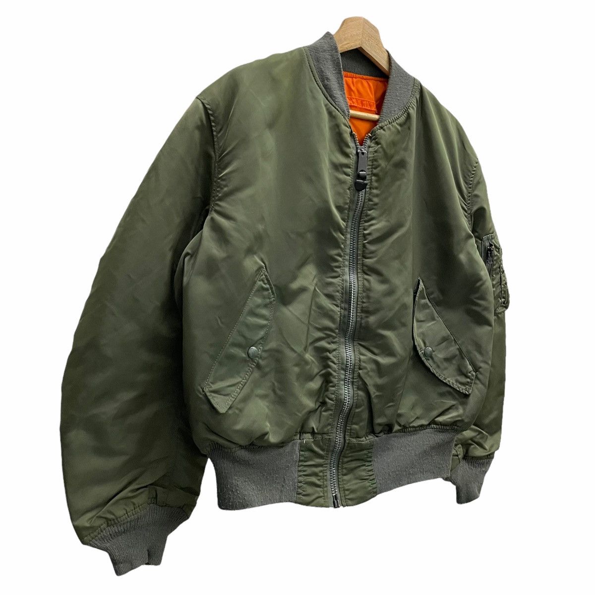 Alpha Industries 💥 VINTAGE ALPHA INDUSTRIES MA-1 RIOT BOMBER JACKET Size US L / EU 52-54 / 3 - 2 Thumbnail
