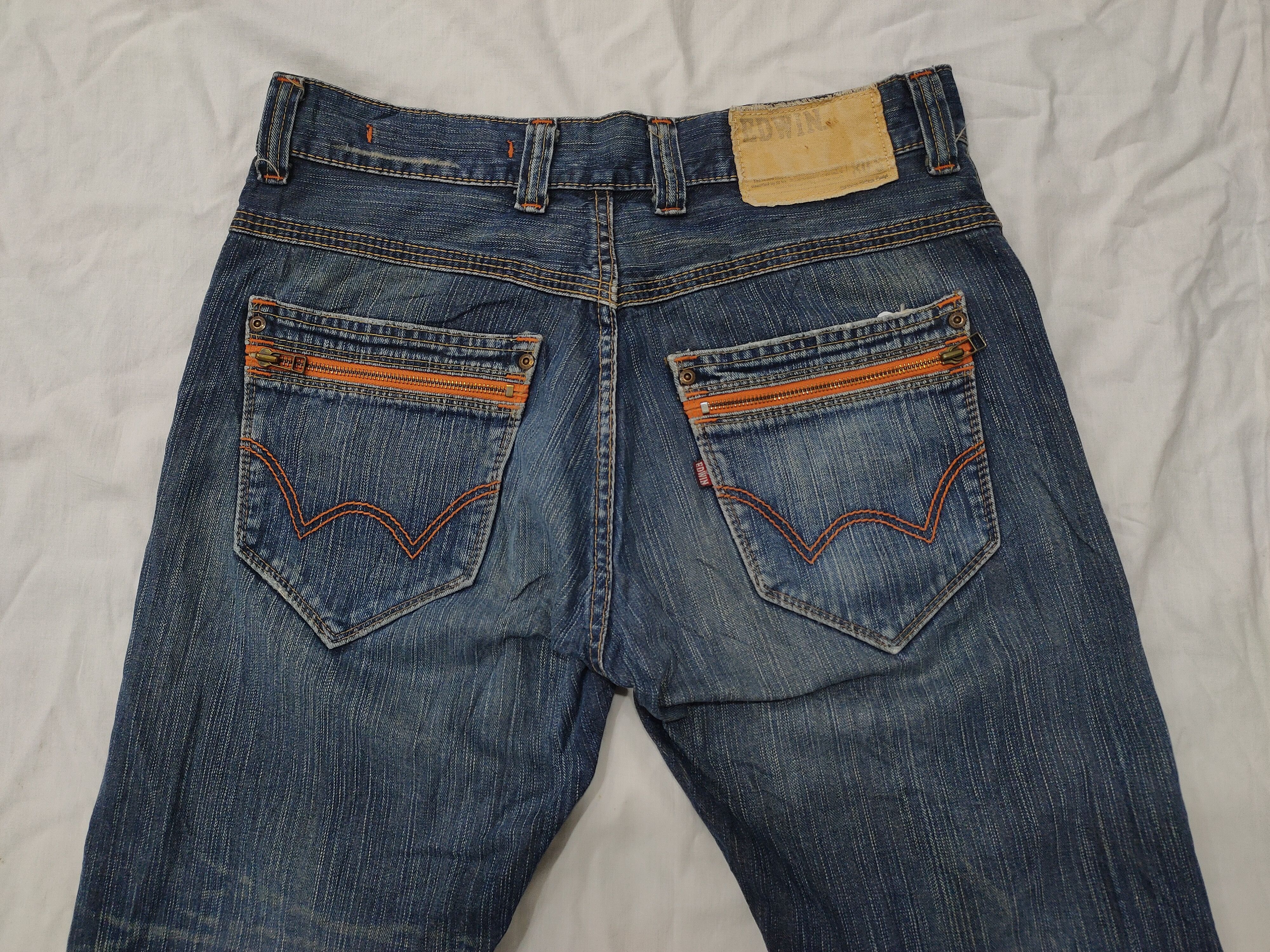Comme des Garcons × Undercover Vintage Edwin 404 XVS Distress Jeans Size US 34 / EU 50 - 4 Thumbnail