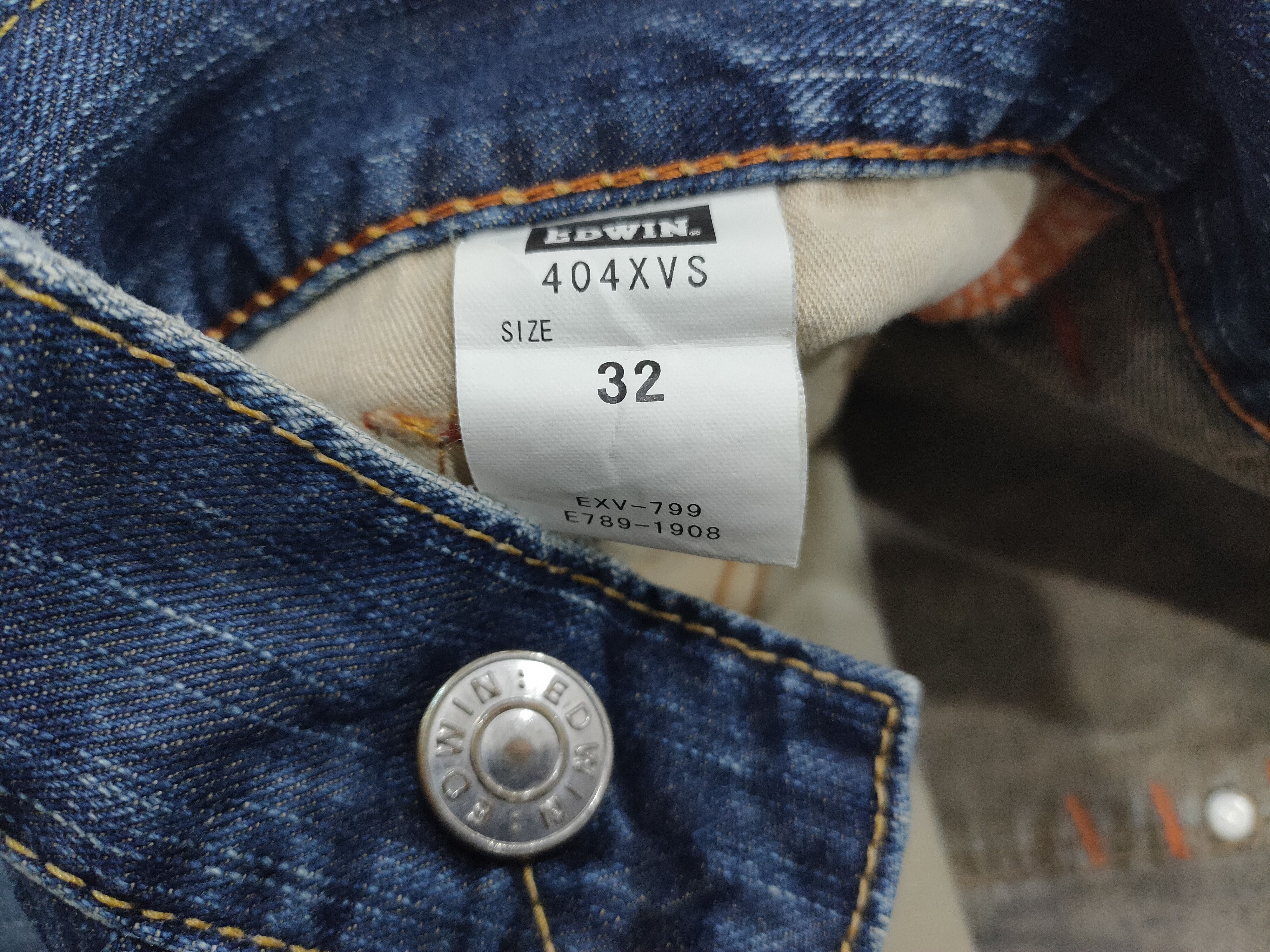 Comme des Garcons × Undercover Vintage Edwin 404 XVS Distress Jeans Size US 34 / EU 50 - 7 Thumbnail