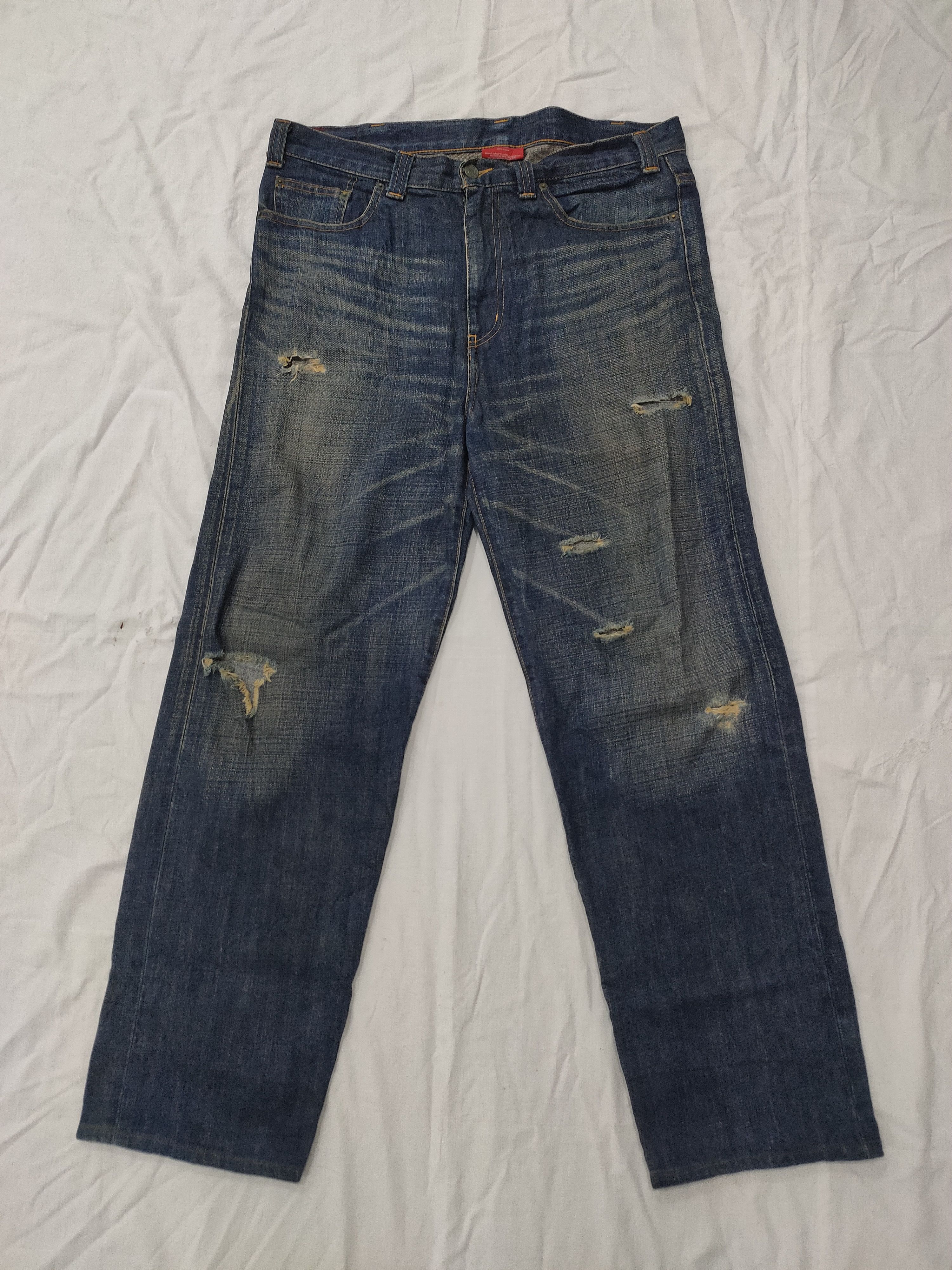Swagger Japanese Brand Swagger Distress Denim Jeans Size US 37 - 1 Thumbnail