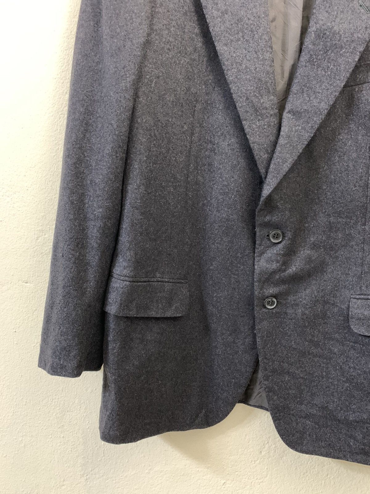 Saint Laurent Paris Vintage 70s Saint Laurent Paris Rive Gauche Blazer Jacket Size 52R - 3 Thumbnail