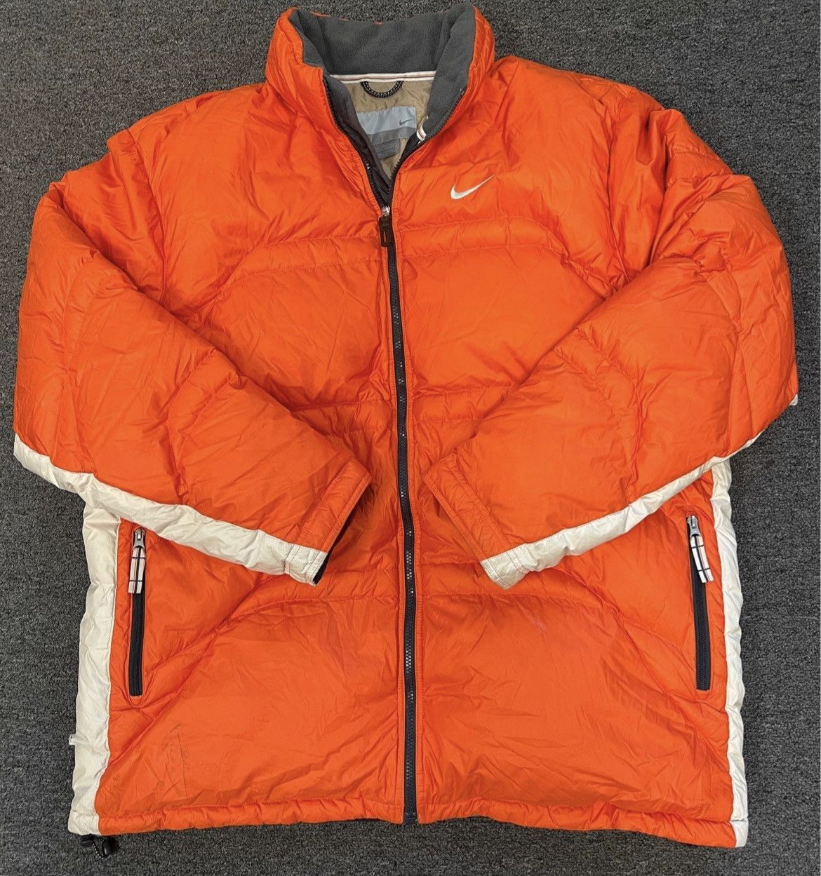 Vintage Nike Puffer Jacket Size 2XL Orange