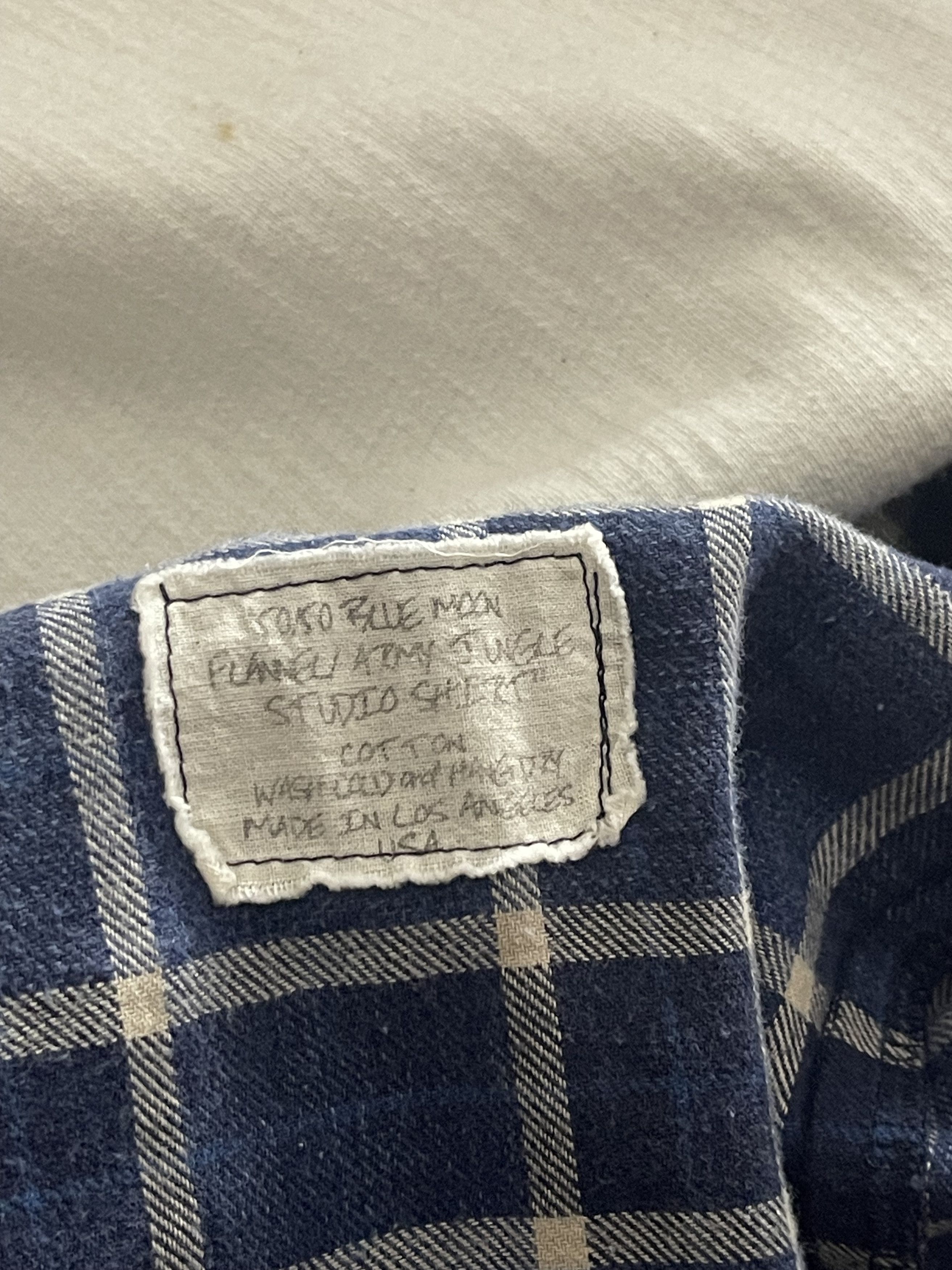 Greg Lauren Greg Lauren Flannel Blue/Green Size US L / EU 52-54 / 3 - 7 Thumbnail