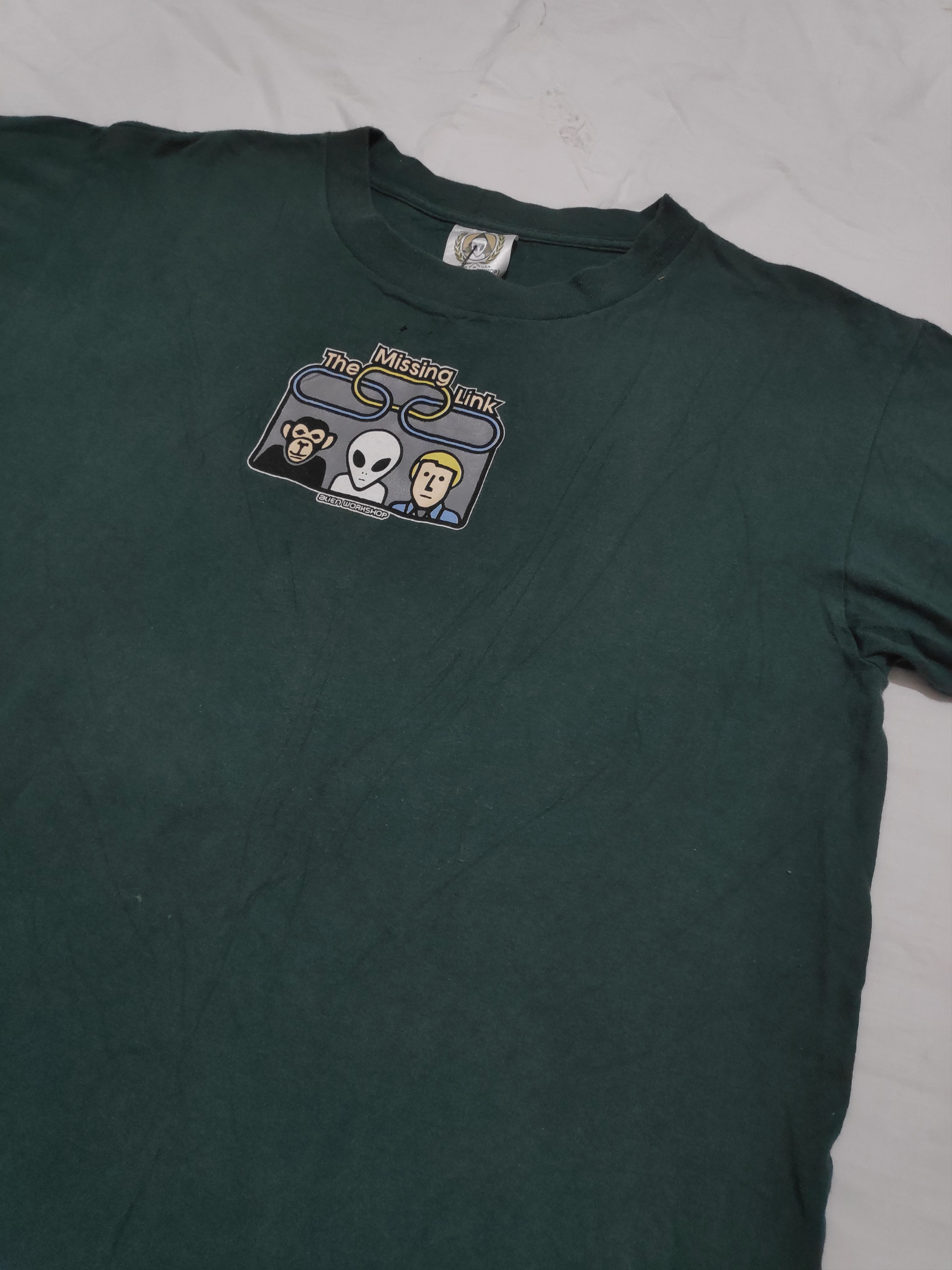Alien Workshop Vintage 90s Alien Workshop Tshirt The Missing Link Size US M / EU 48-50 / 2 - 2 Thumbnail