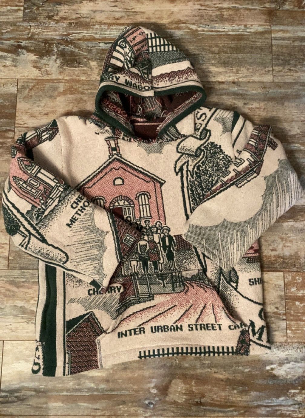 Handmade Tapestry Hoodie | Grailed