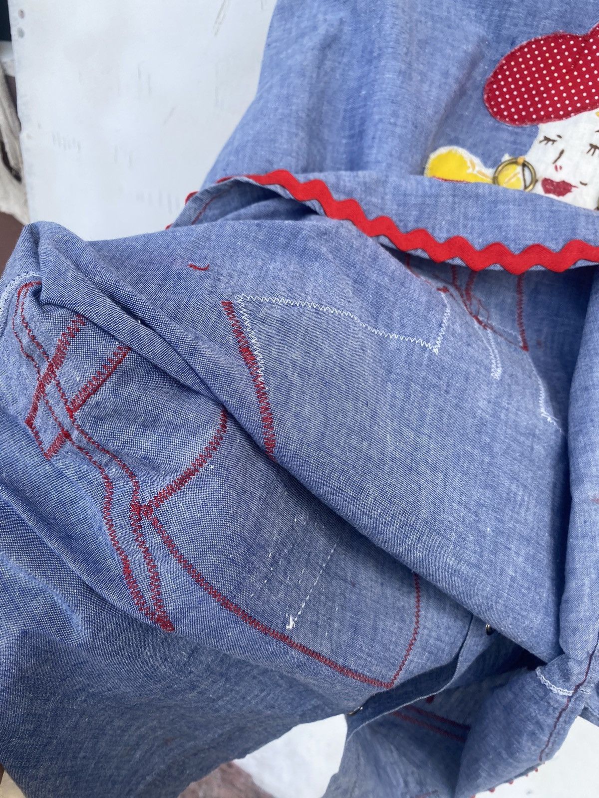 Japanese Brand Vintage 70s/80s Chambray Patchwork Shirt Size US L / EU 52-54 / 3 - 8 Thumbnail
