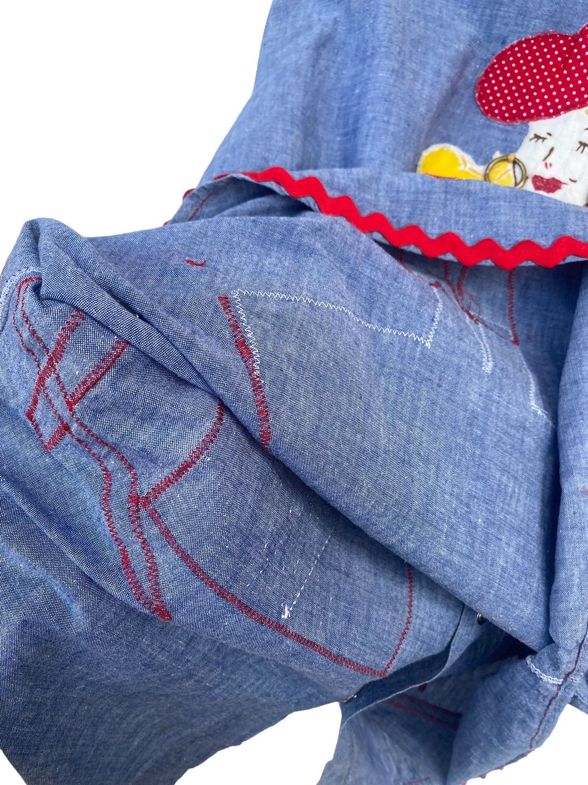 Japanese Brand Vintage 70s/80s Chambray Patchwork Shirt Size US L / EU 52-54 / 3 - 6 Thumbnail