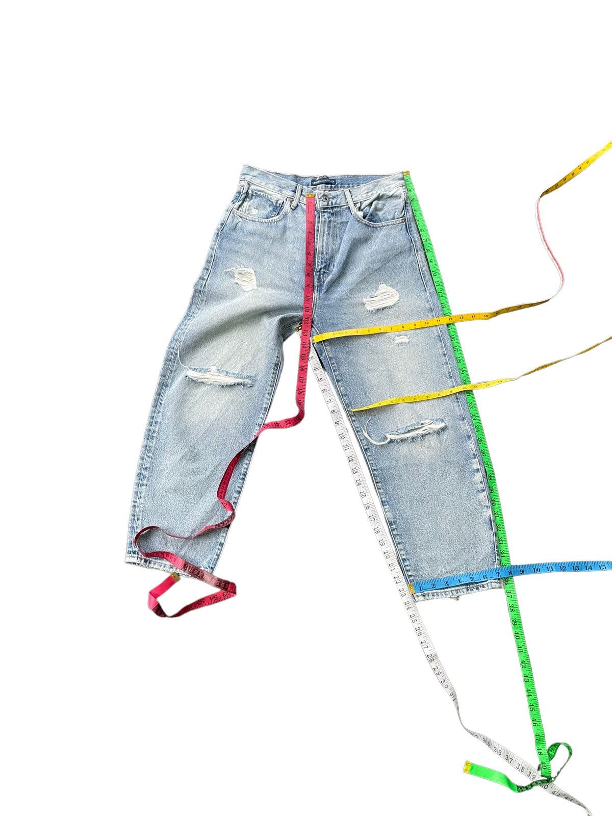 Levi's Made & Crafted Levis Made & Crafted Big E Distresed Jeans Size US 30 / EU 46 - 23 Thumbnail