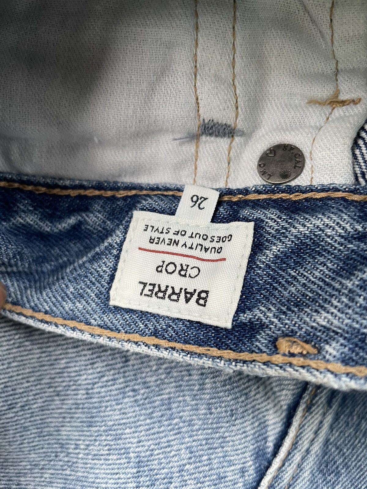 Levi's Made & Crafted Levis Made & Crafted Big E Distresed Jeans Size US 30 / EU 46 - 19 Thumbnail
