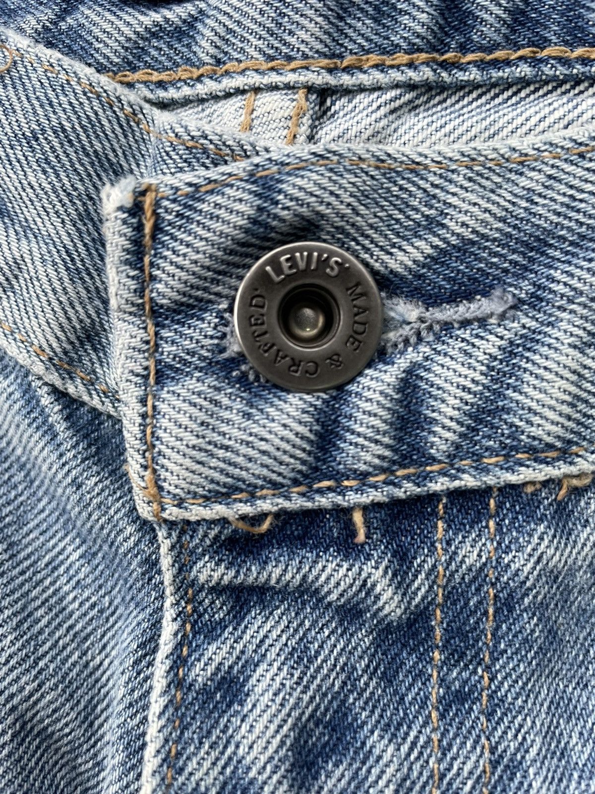 Levi's Made & Crafted Levis Made & Crafted Big E Distresed Jeans Size US 30 / EU 46 - 21 Thumbnail