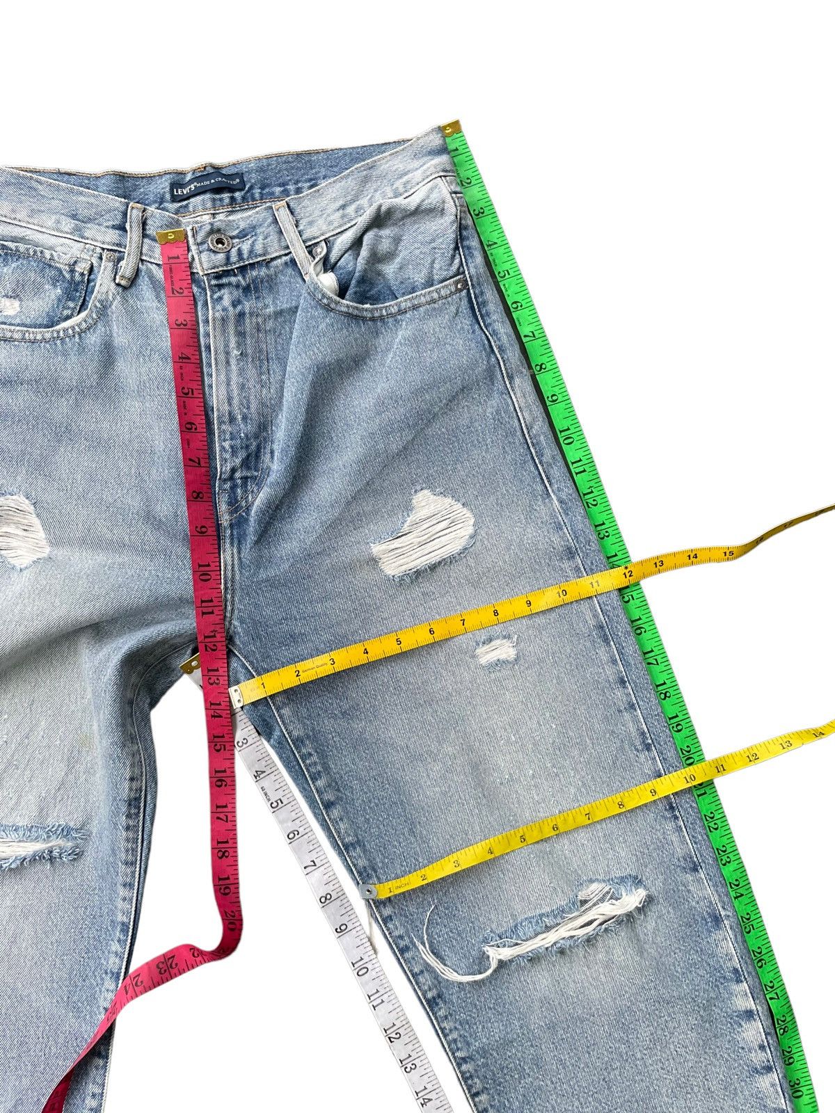 Levi's Made & Crafted Levis Made & Crafted Big E Distresed Jeans Size US 30 / EU 46 - 25 Thumbnail