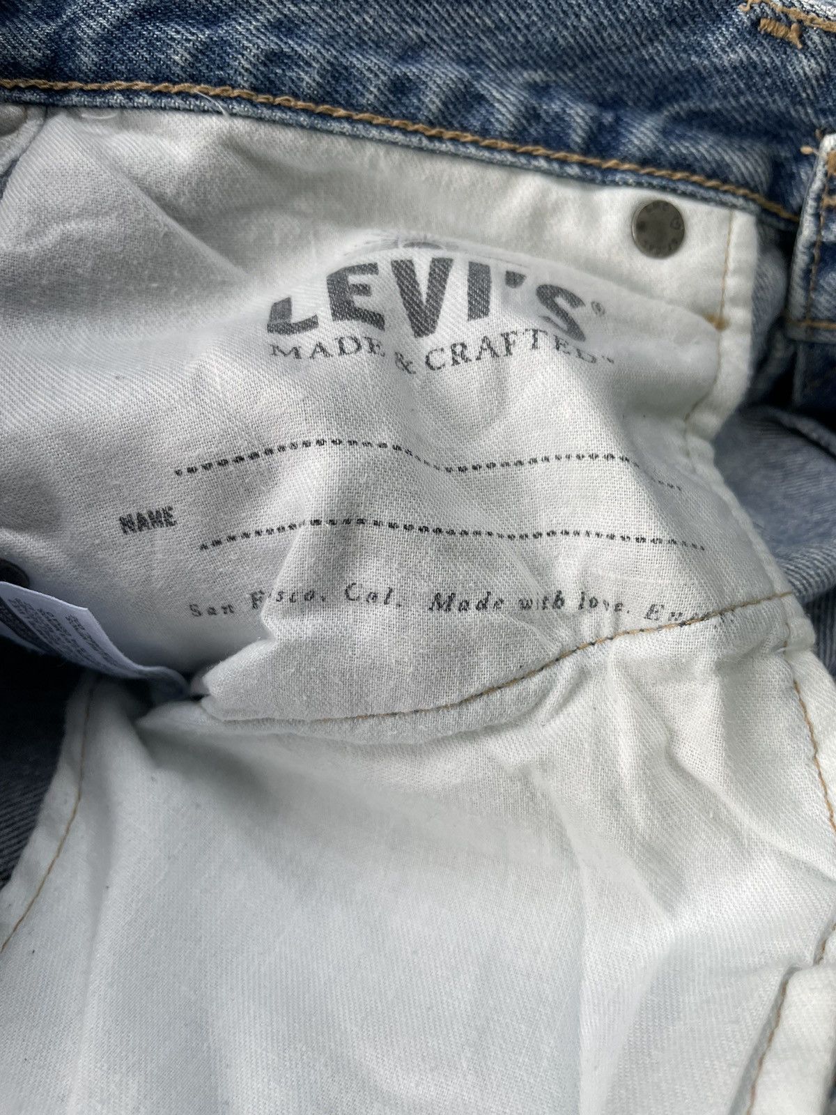 Levi's Made & Crafted Levis Made & Crafted Big E Distresed Jeans Size US 30 / EU 46 - 17 Thumbnail