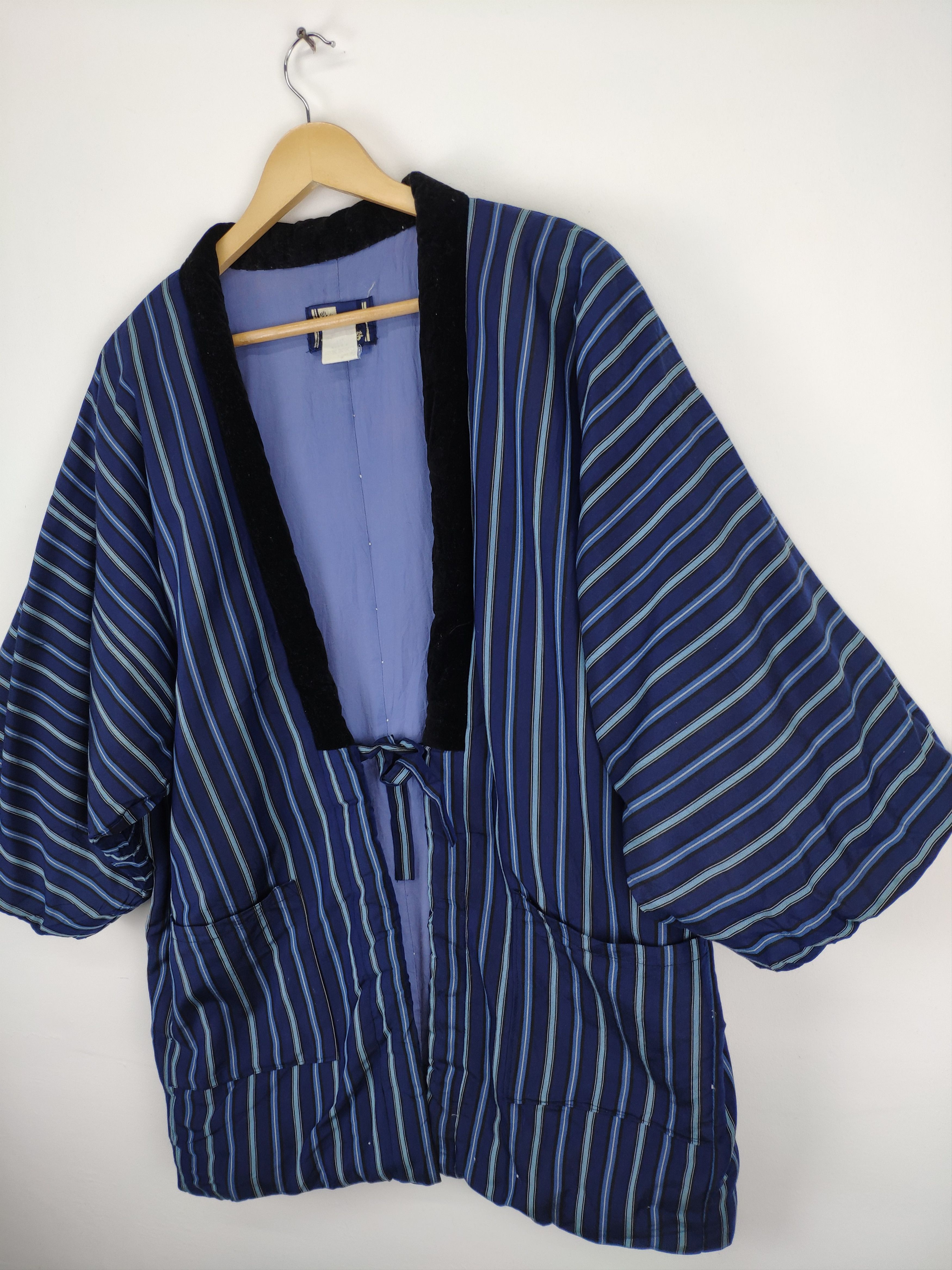 Japanese Brand × Vintage Offer 💥 Hanten Kimono Cardigan Stripe Japanese Style Size US L / EU 52-54 / 3 - 2 Thumbnail