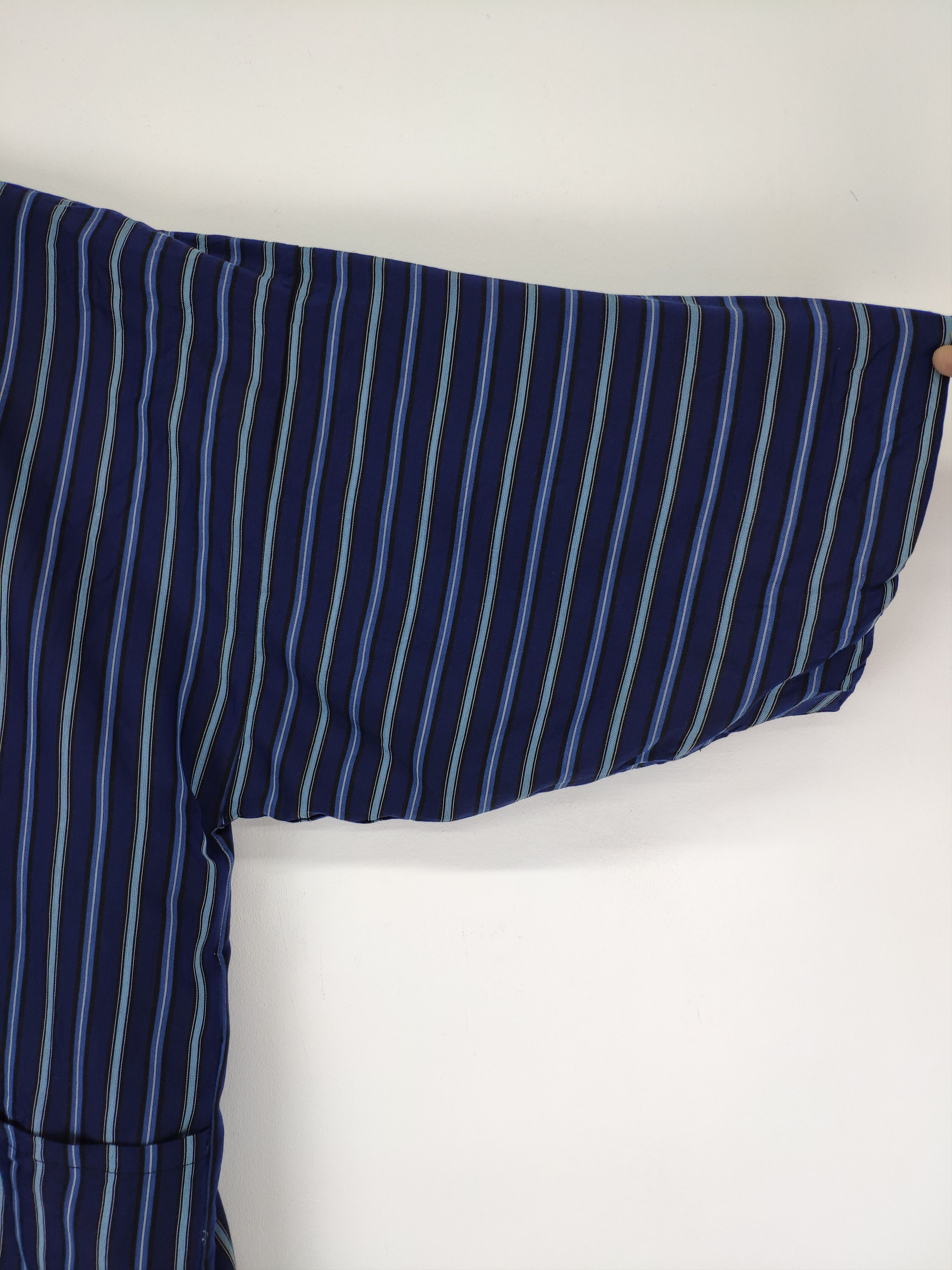 Japanese Brand × Vintage Offer 💥 Hanten Kimono Cardigan Stripe Japanese Style Size US L / EU 52-54 / 3 - 6 Thumbnail