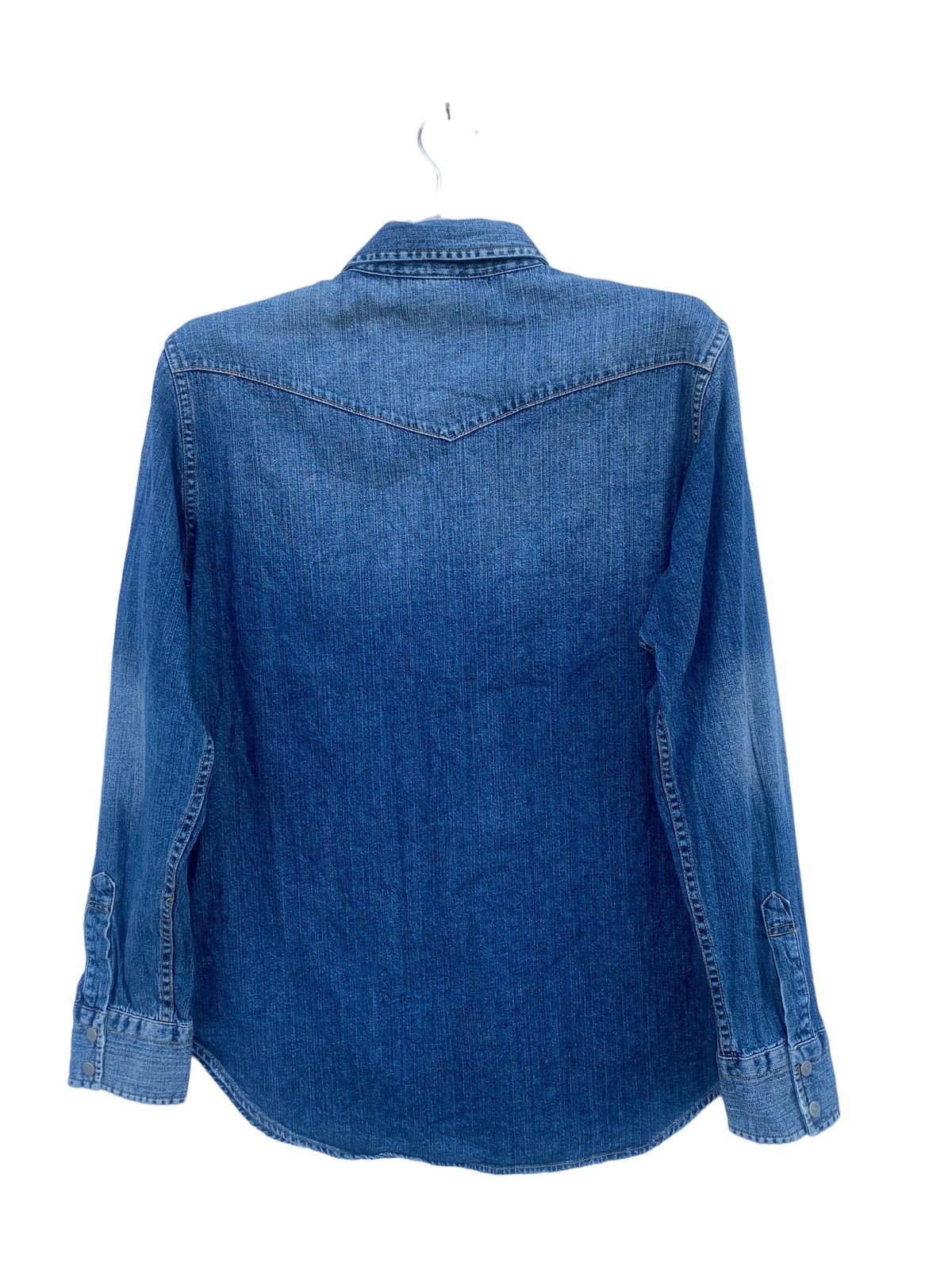 Uniqlo Vintage Uniqlo Western Chambray Shirt Size US M / EU 48-50 / 2 - 2 Thumbnail