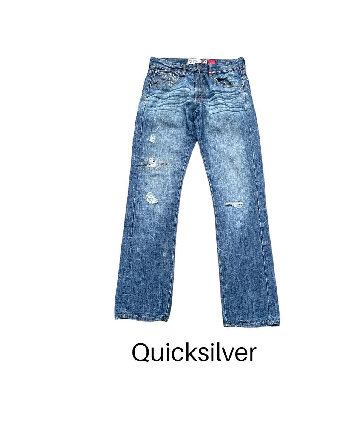 Quiksilver Quiksilver Faded Distresed Denim Size US 30 / EU 46 - 1 Thumbnail