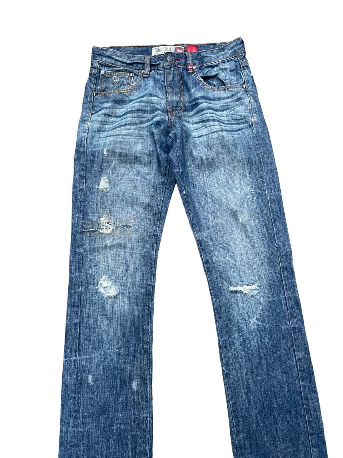 Quiksilver Quiksilver Faded Distresed Denim Size US 30 / EU 46 - 4 Thumbnail