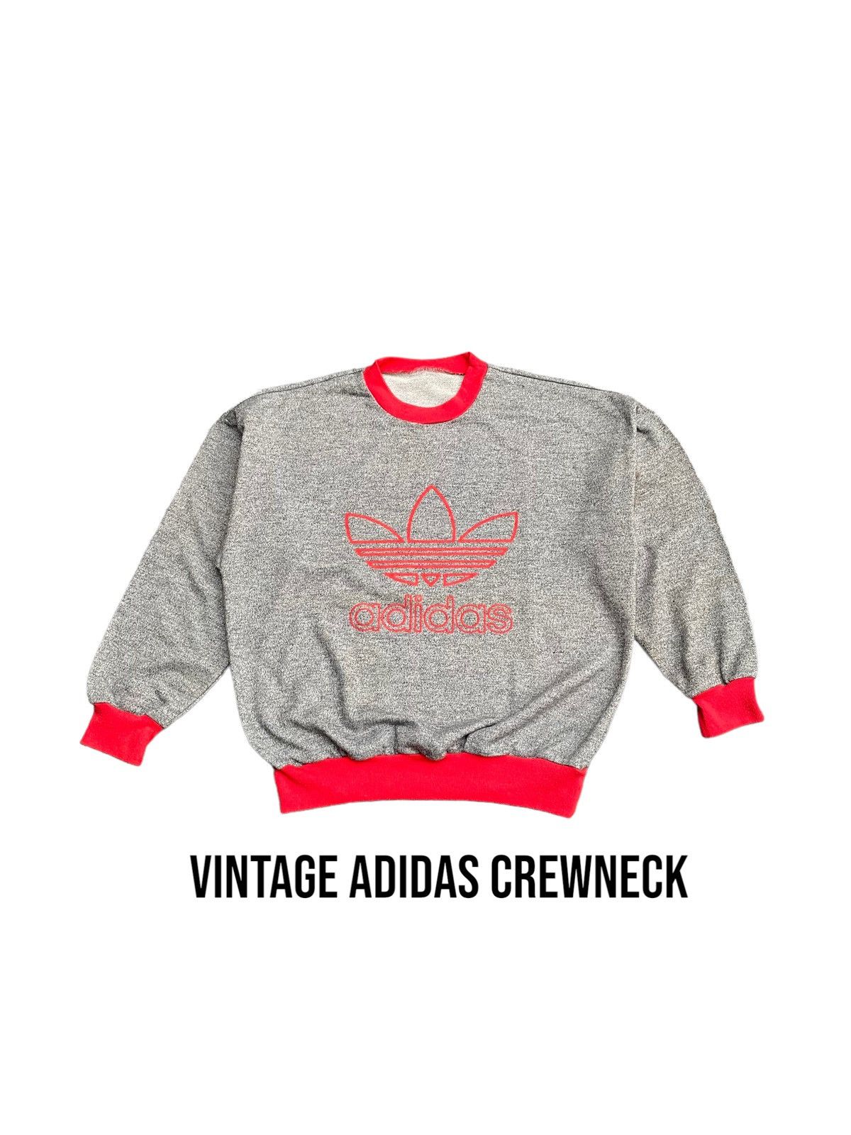Adidas Vintage Adidas Trefoil Crewneck Size US L / EU 52-54 / 3 - 1 Thumbnail