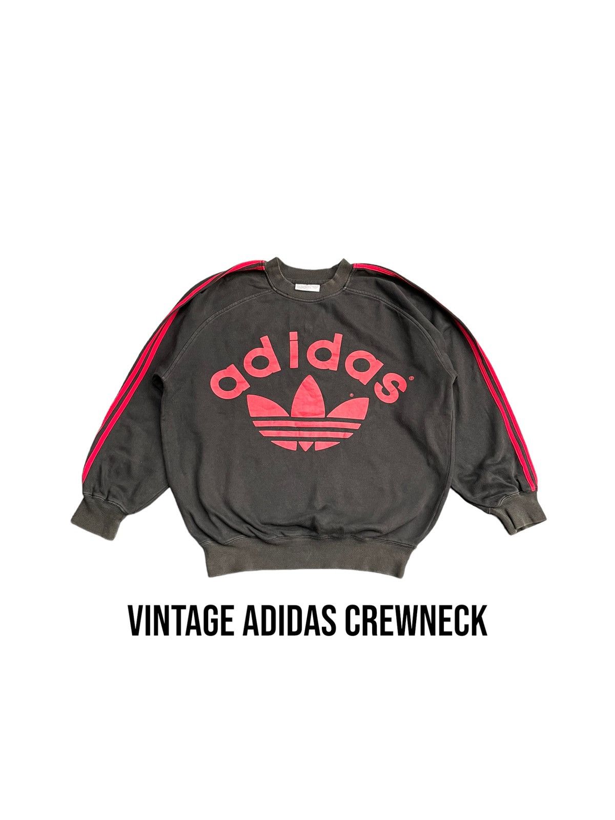Adidas Vintage Adidas Trefoil Crewneck Size US M / EU 48-50 / 2 - 1 Thumbnail