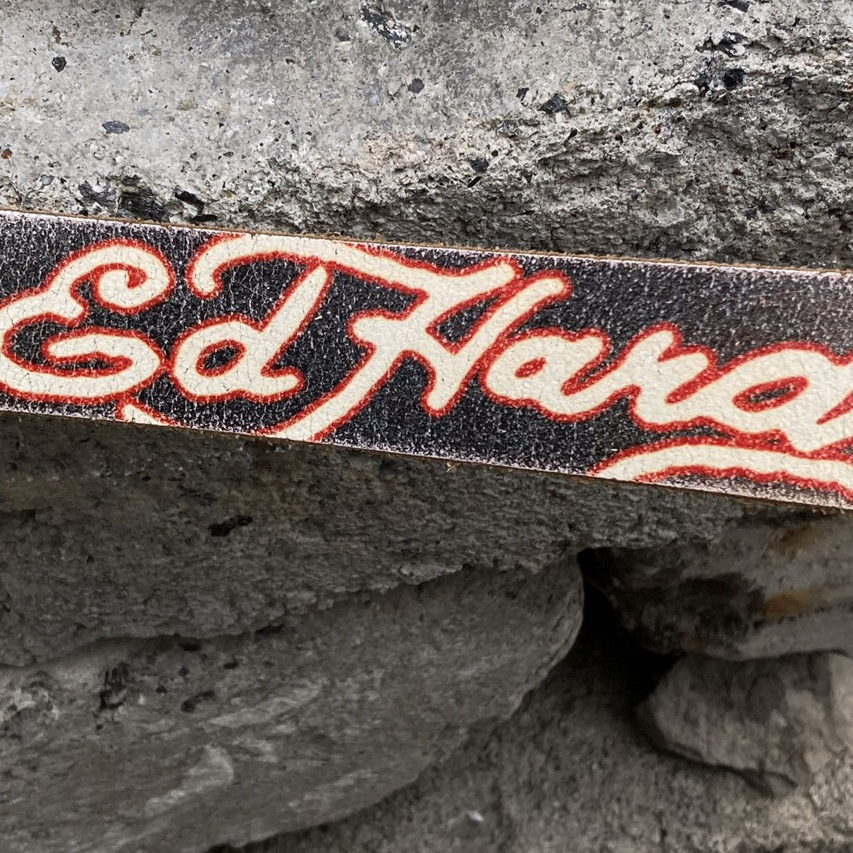 Ed Hardy 💀Ed Hardy by Christian Audigier scull love leather belt Size ONE SIZE - 7 Thumbnail
