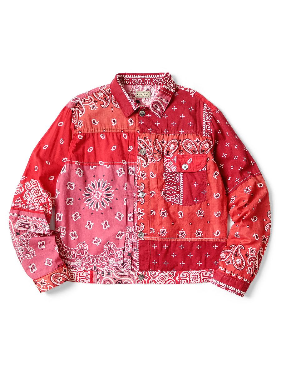 Kapital kapital Gauze bandana patchwork pt 1st Jacket size 3 | Grailed