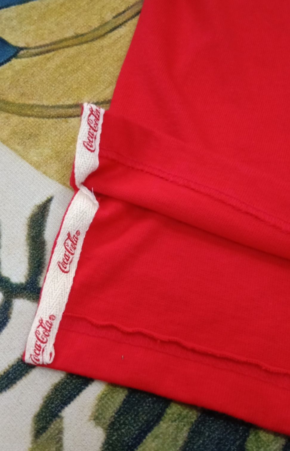 Coca Cola × Vintage × basketcase gallery Vintage 90s Coca-cola Rugby Polo T-shirt Size US L / EU 52-54 / 3 - 10 Thumbnail