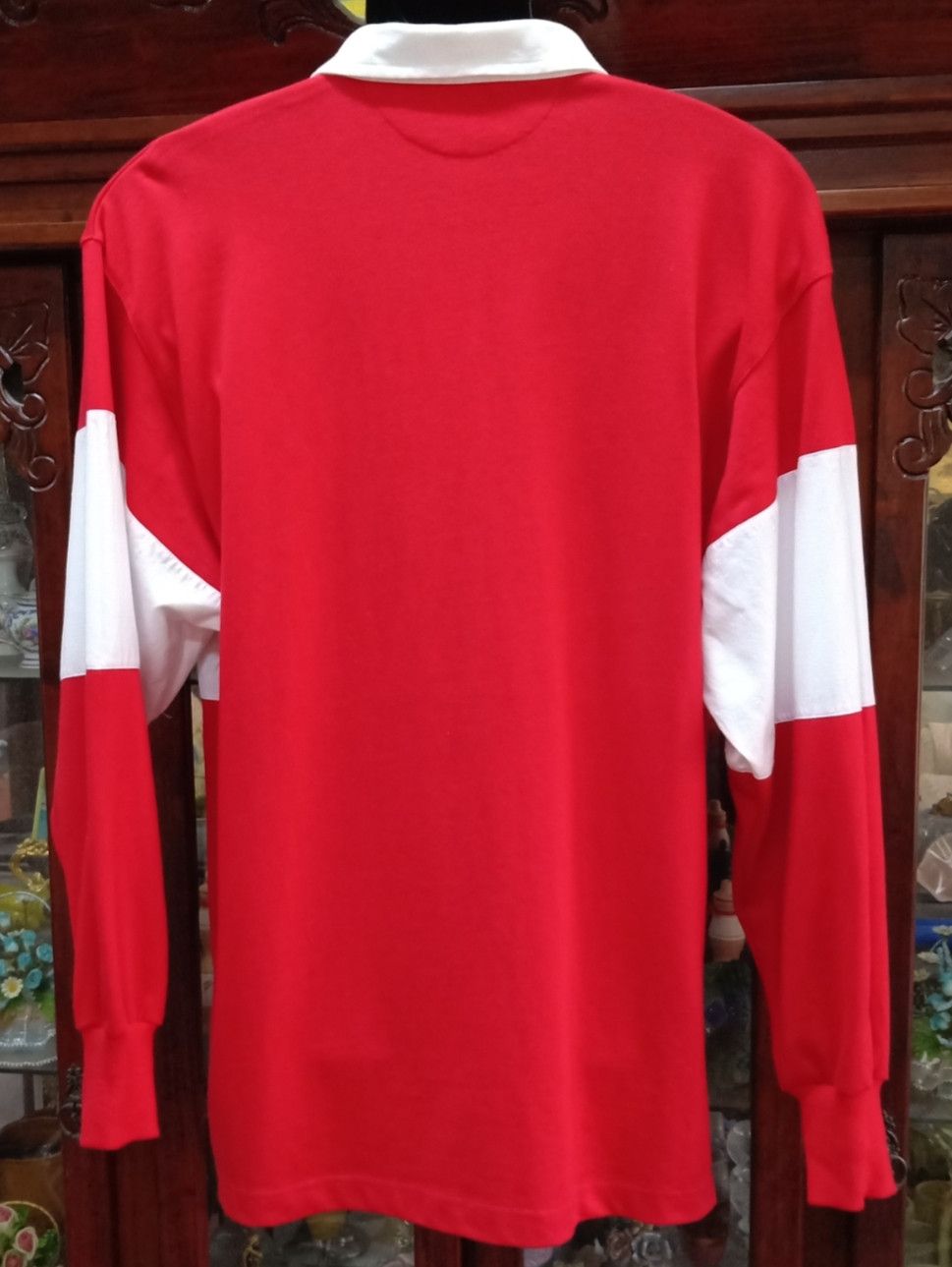 Coca Cola × Vintage × basketcase gallery Vintage 90s Coca-cola Rugby Polo T-shirt Size US L / EU 52-54 / 3 - 2 Thumbnail