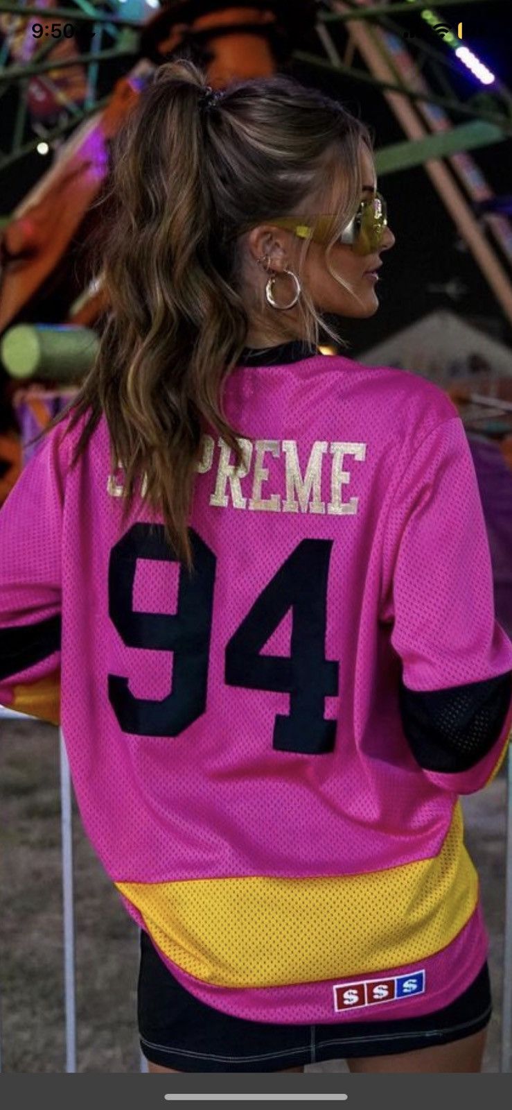 Supreme ankh best sale hockey jersey pink