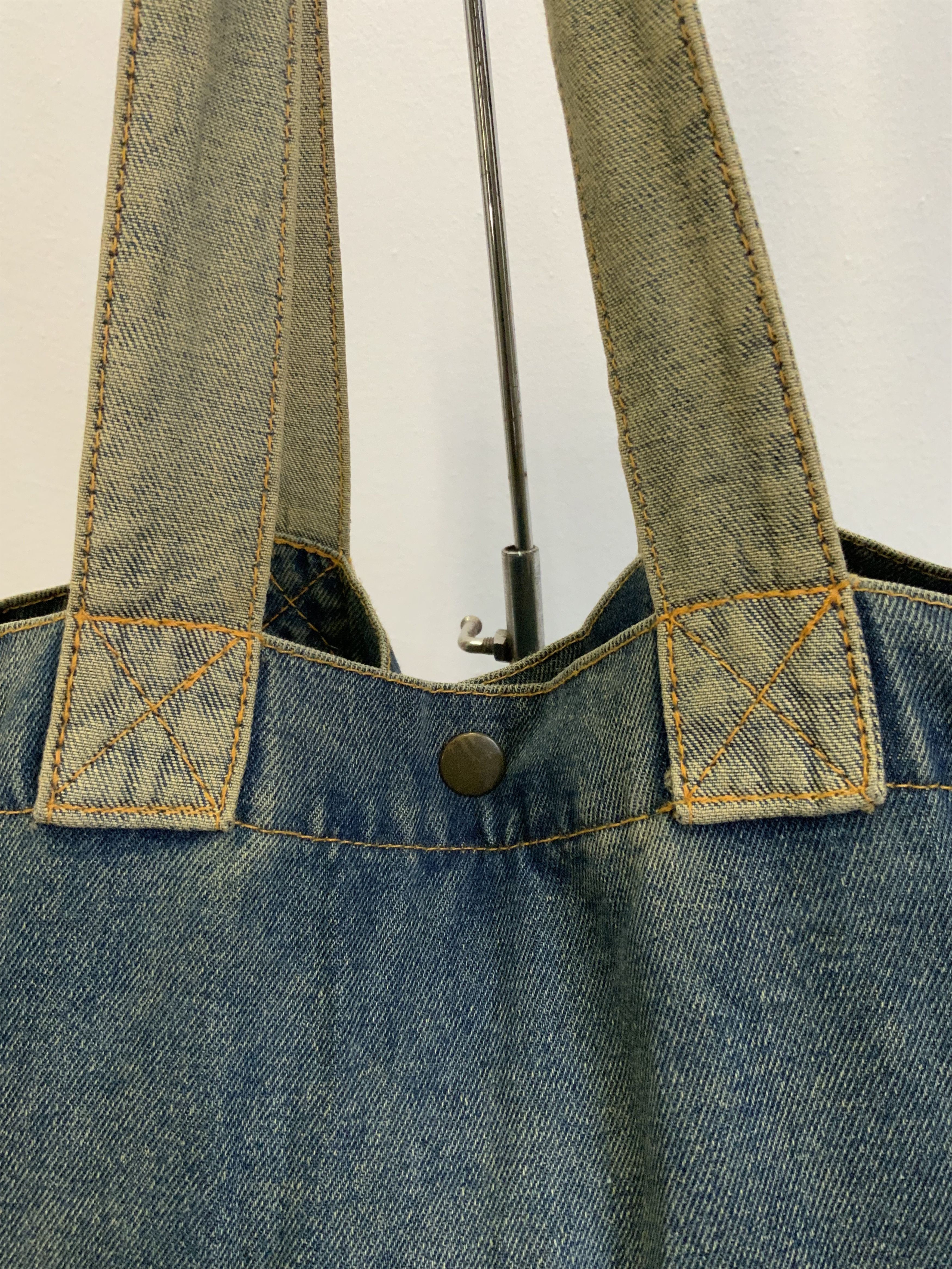 Japanese Brand Vintage GMSC Denime Tote bag Size ONE SIZE - 8 Thumbnail