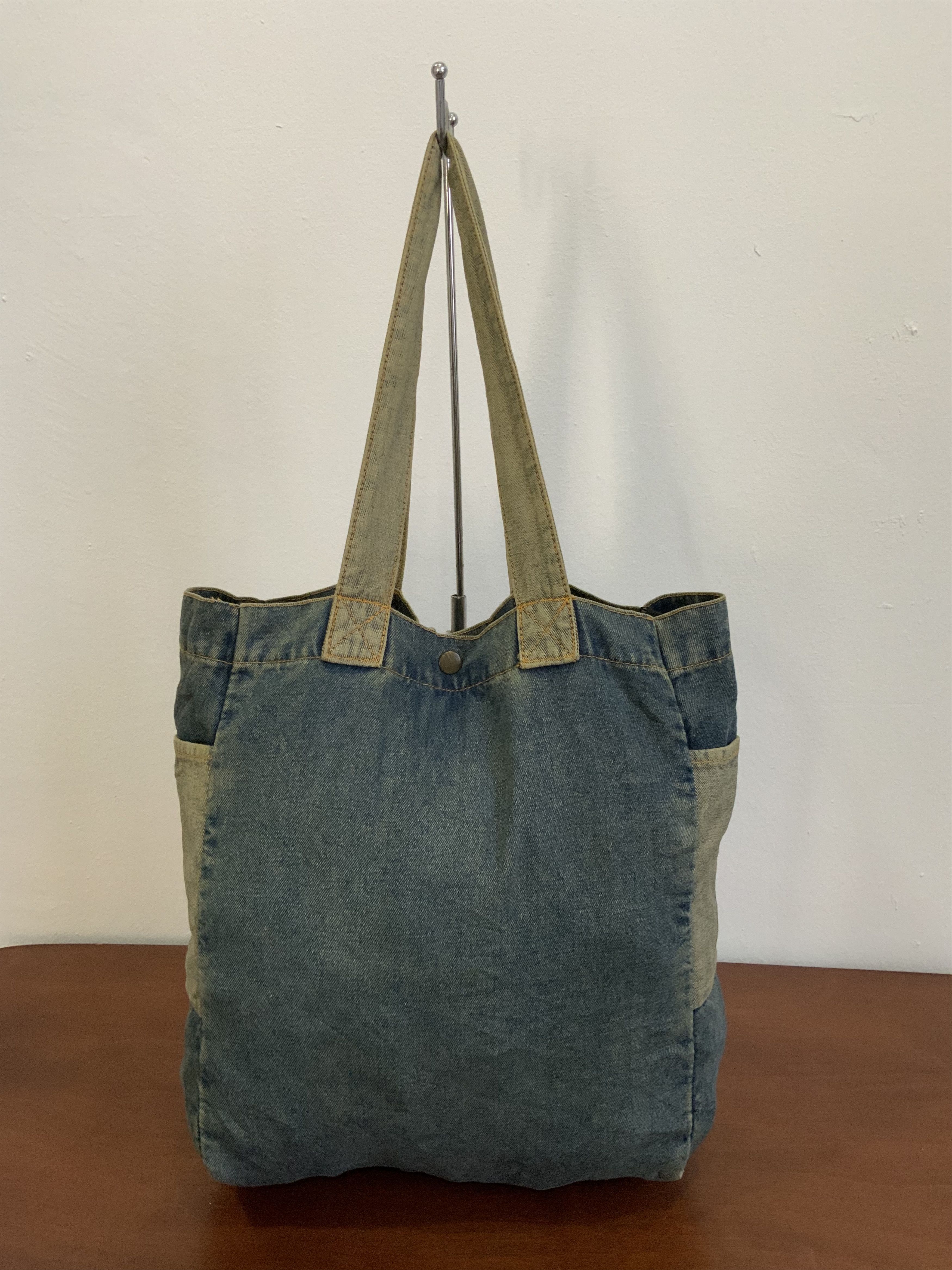 Japanese Brand Vintage GMSC Denime Tote bag Size ONE SIZE - 3 Thumbnail