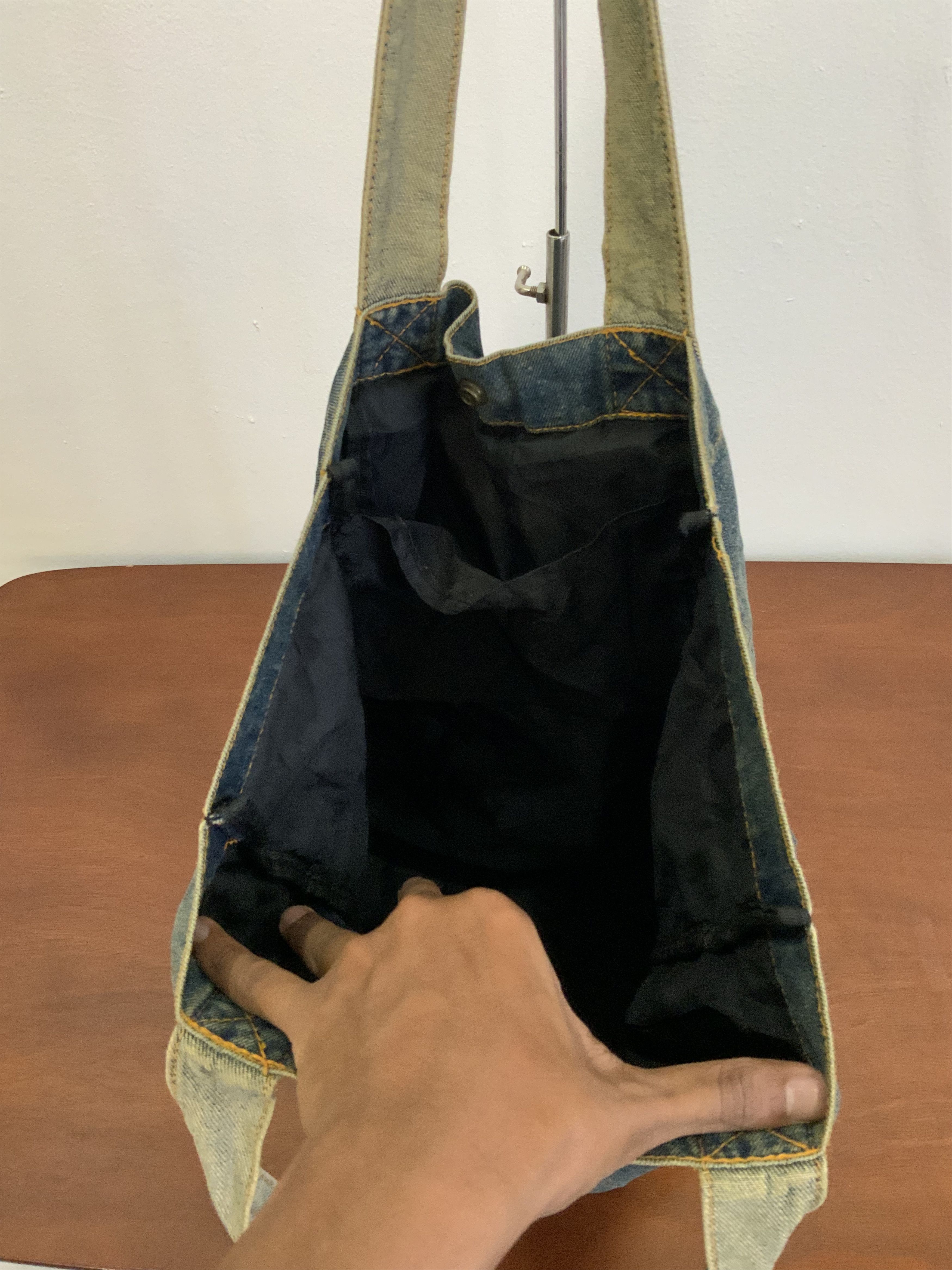 Japanese Brand Vintage GMSC Denime Tote bag Size ONE SIZE - 10 Thumbnail