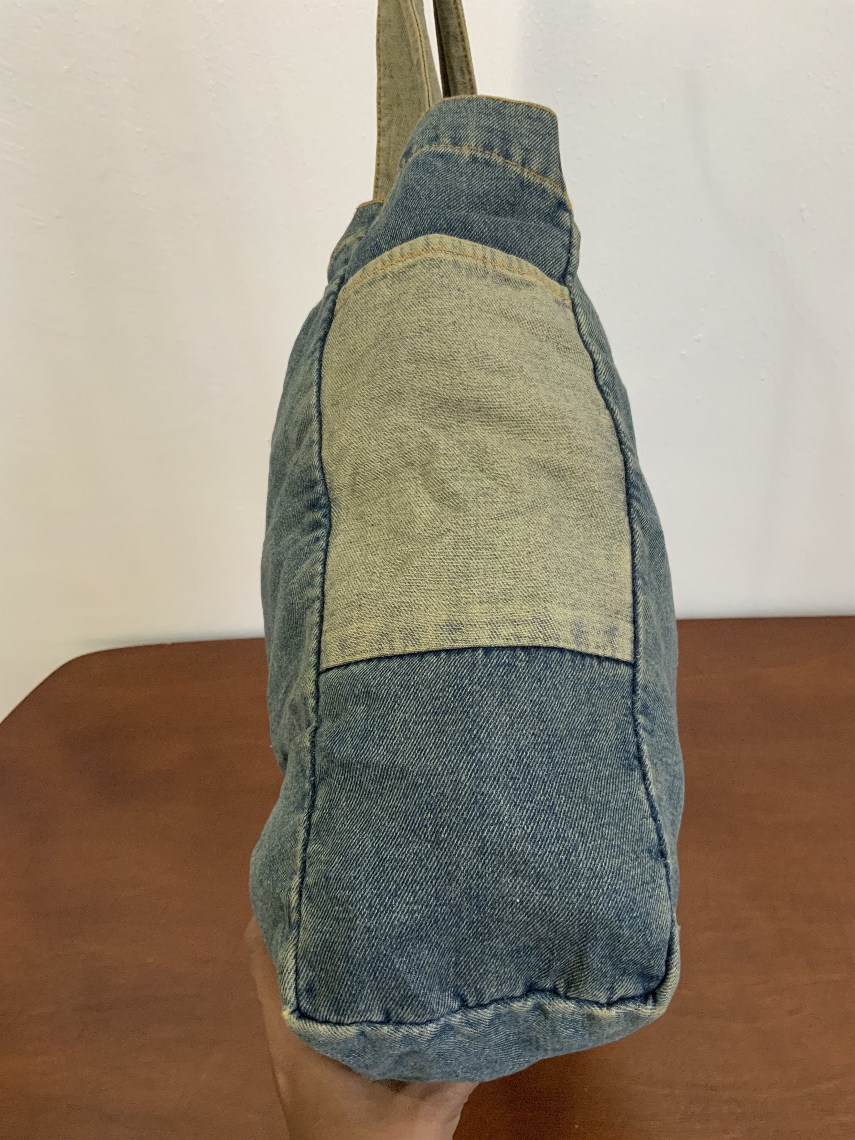 Japanese Brand Vintage GMSC Denime Tote bag Size ONE SIZE - 6 Thumbnail