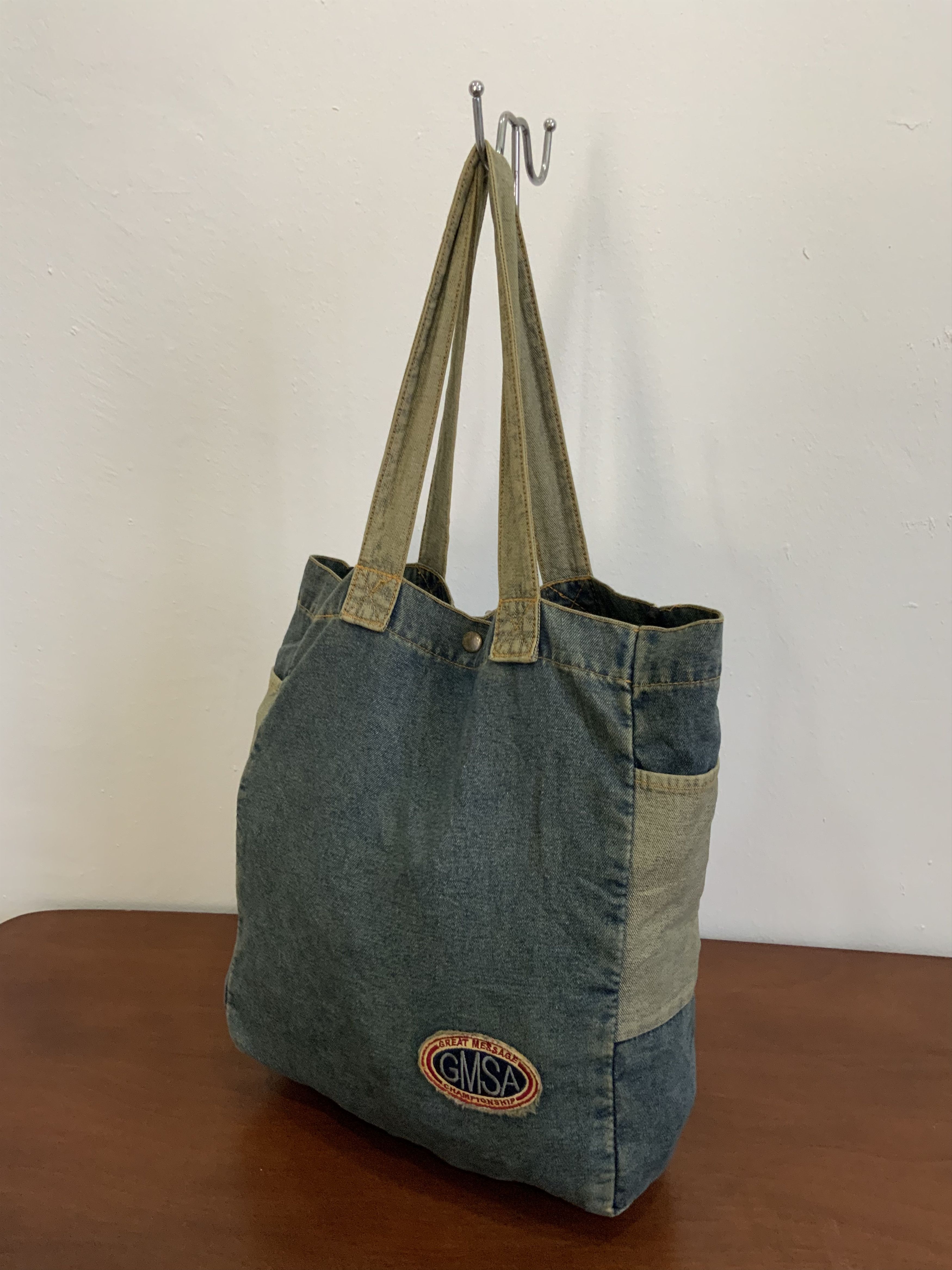 Japanese Brand Vintage GMSC Denime Tote bag Size ONE SIZE - 2 Thumbnail