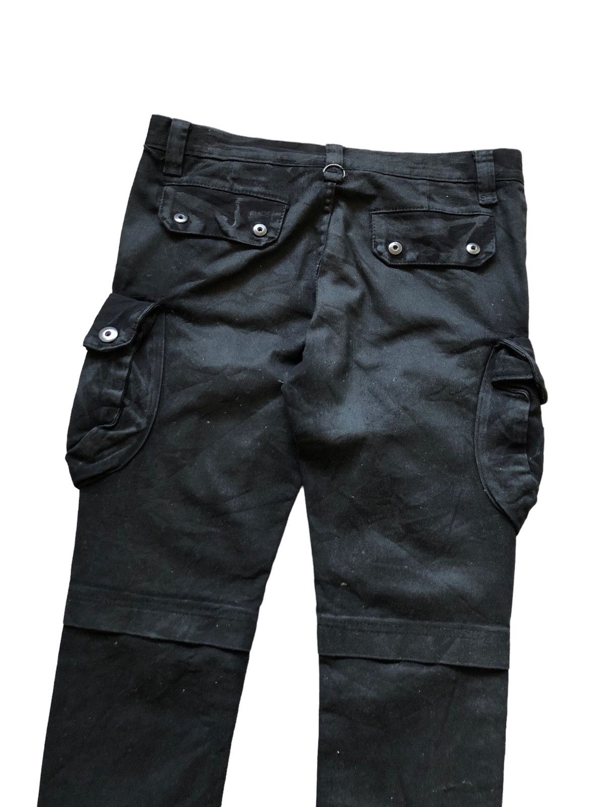 Japanese Brand 2000s Glamour Rubber Waxed Gask Mask Cargo Pant Size US 32 / EU 48 - 7 Thumbnail