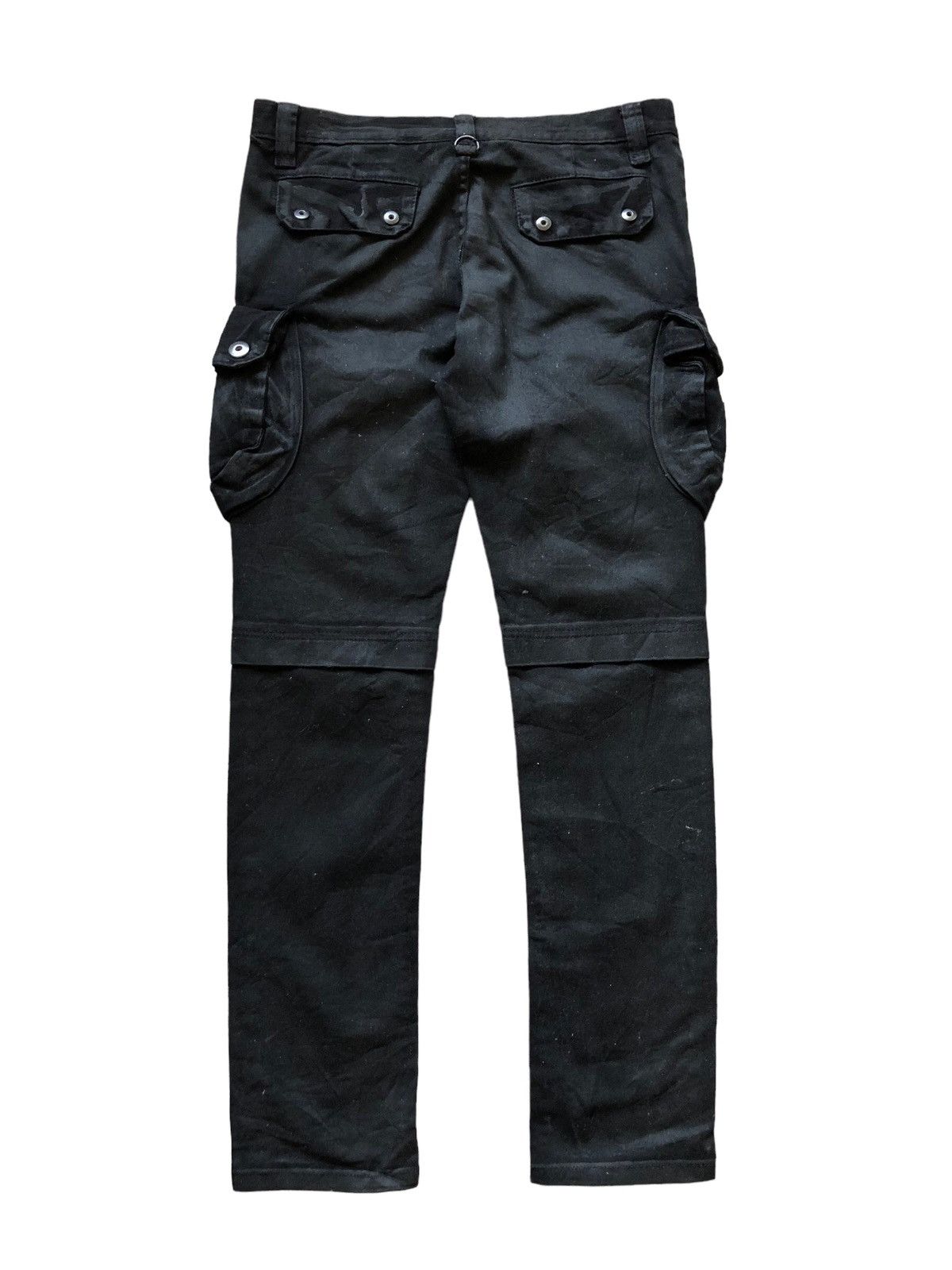 Japanese Brand 2000s Glamour Rubber Waxed Gask Mask Cargo Pant Size US 32 / EU 48 - 6 Thumbnail