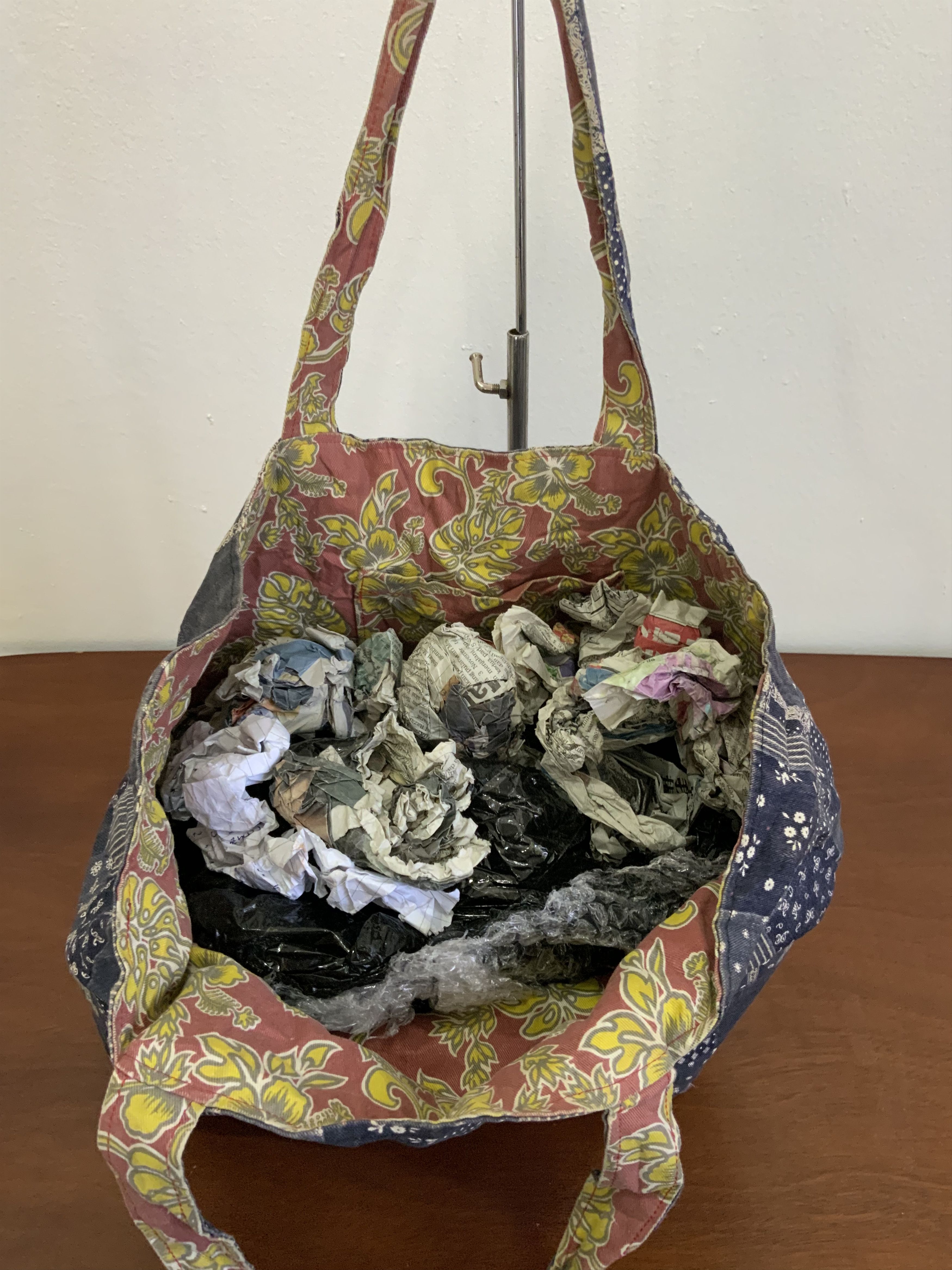 Japanese Brand Rework Paisley Denim Patchwork Style Indigo Tote bag Size ONE SIZE - 9 Thumbnail