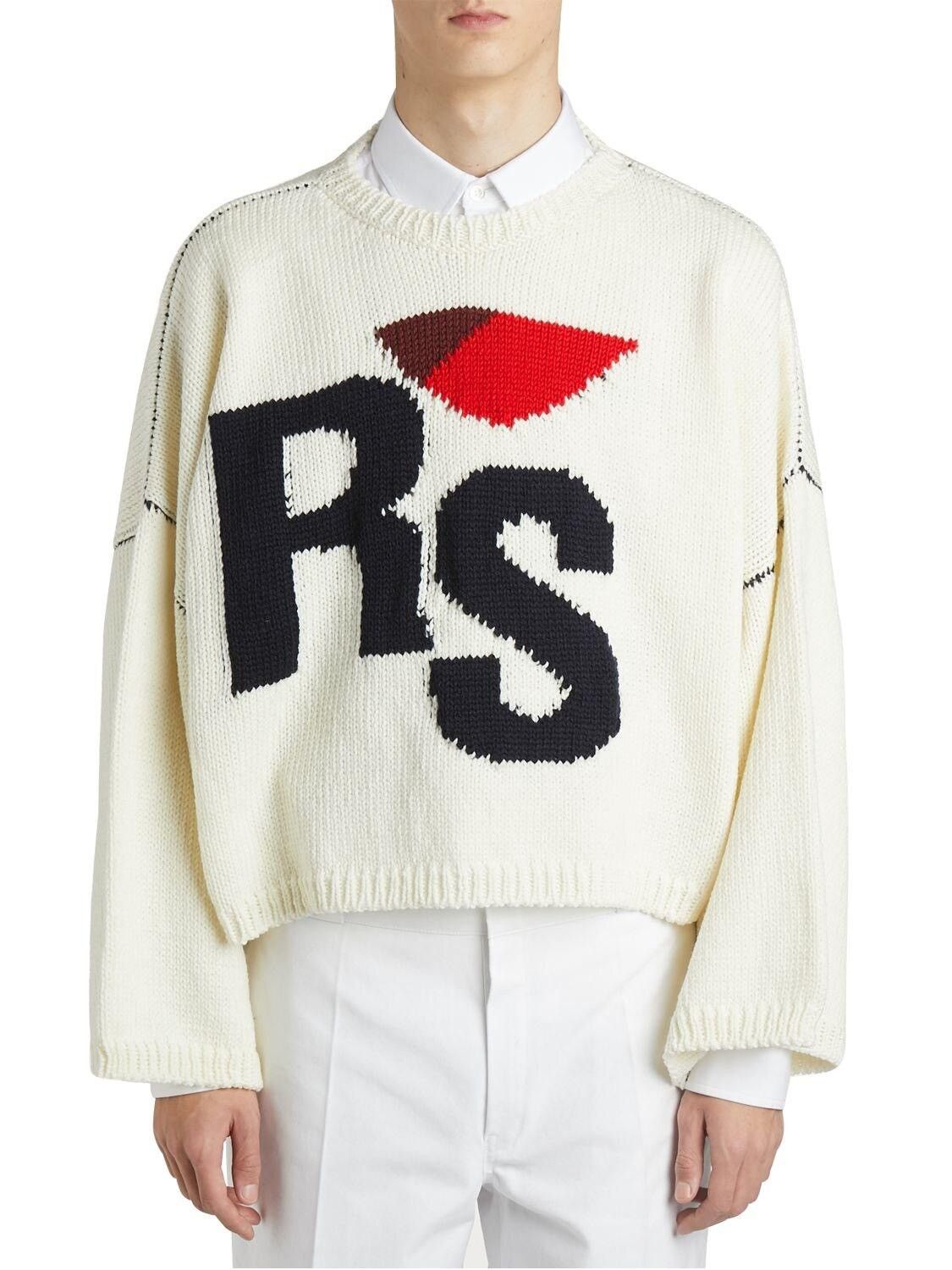 Raf Simons Raf Simons RS cropped Sweater | Grailed