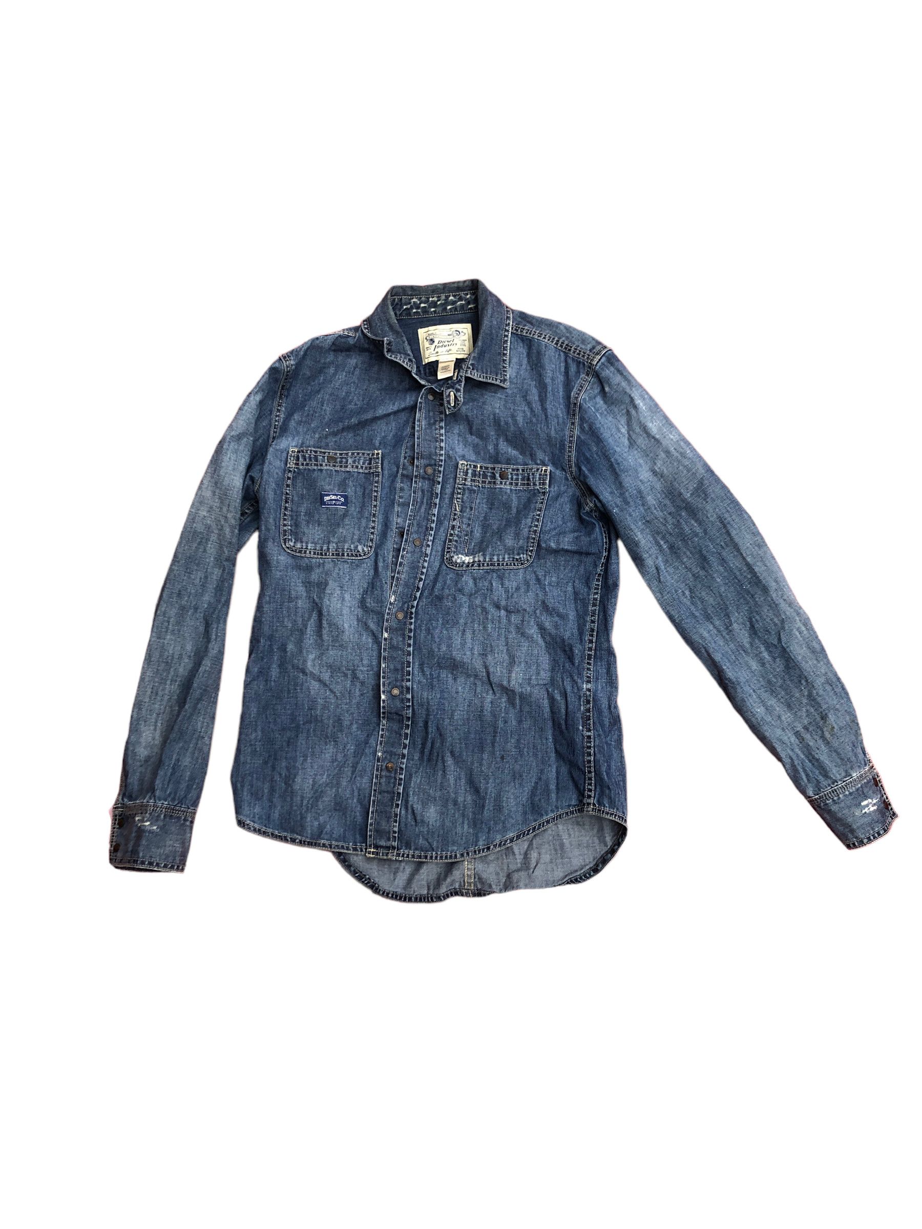 Vintage Diesel Denim Jacket Medium Blue