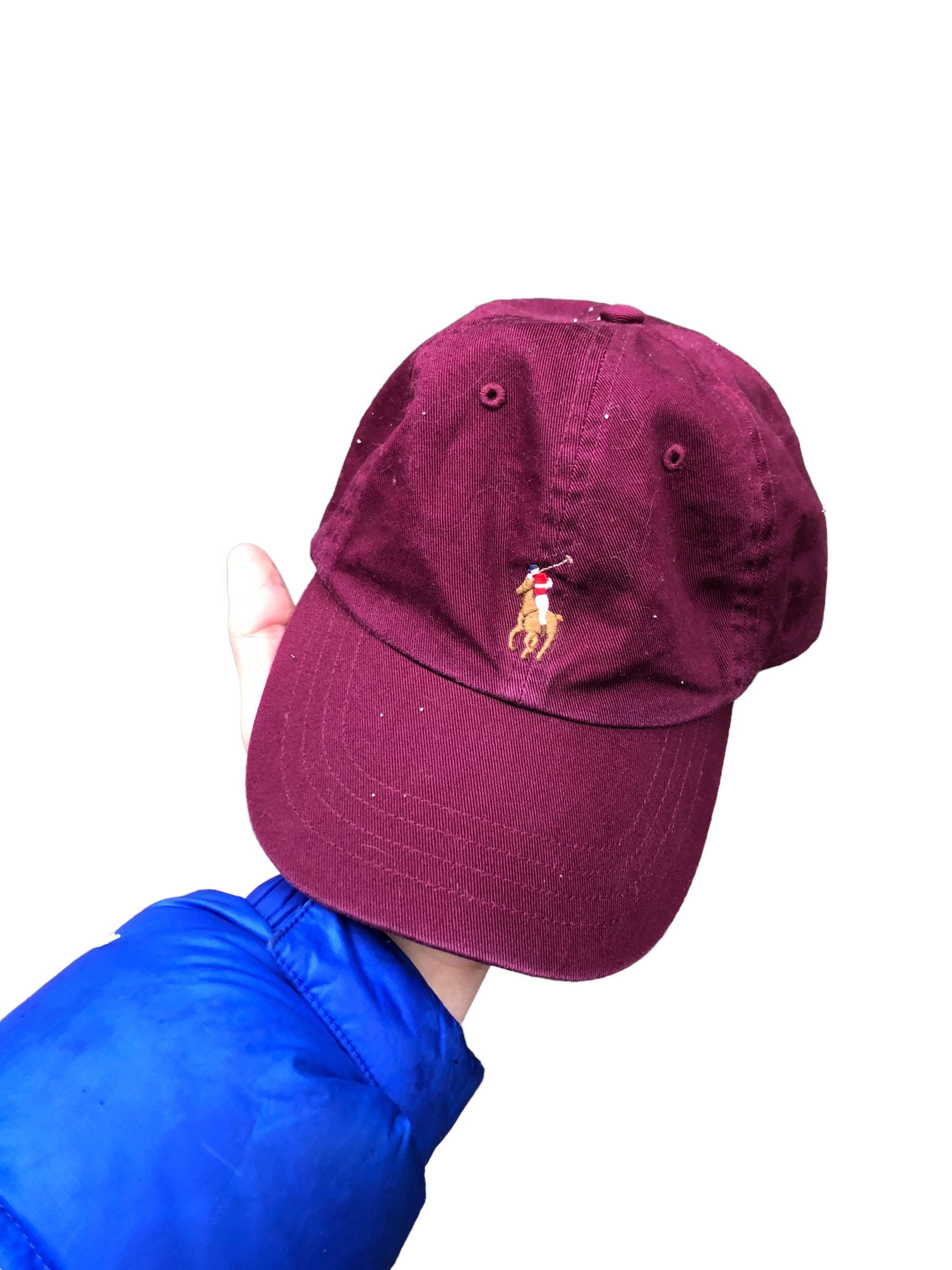 Vintage Polo Ralph Lauren Embroidered Burgandy Hat