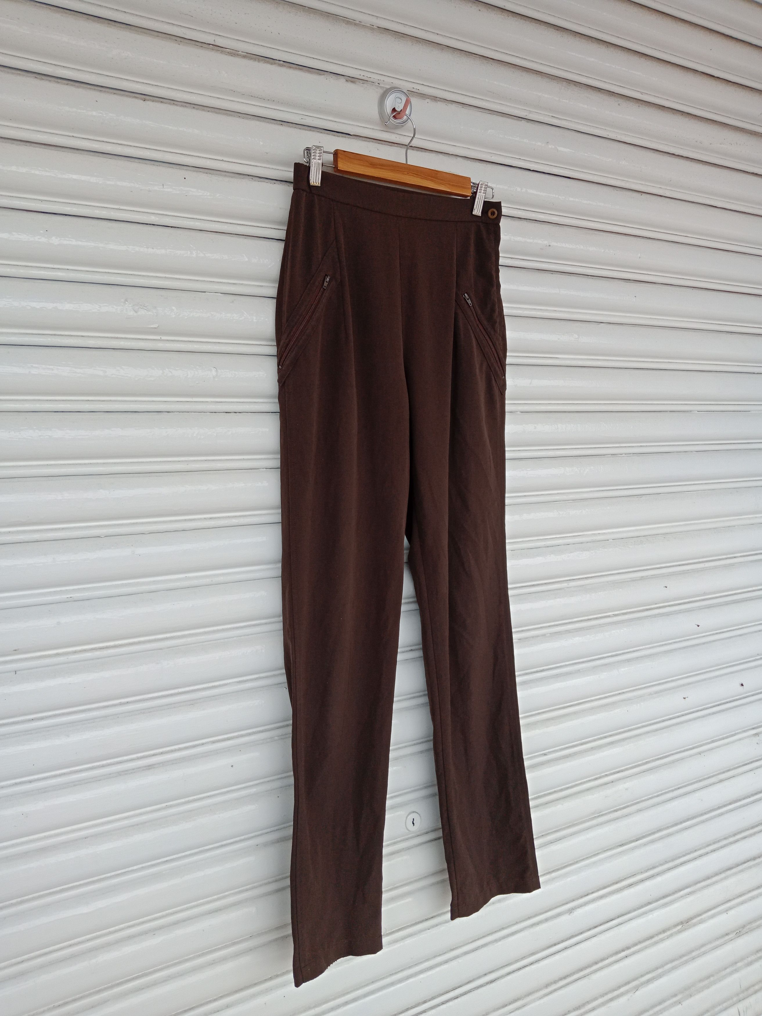 Issey Miyake Issey Miyake Side Zip Brown Pants Size US 28 / EU 44 - 4 Thumbnail