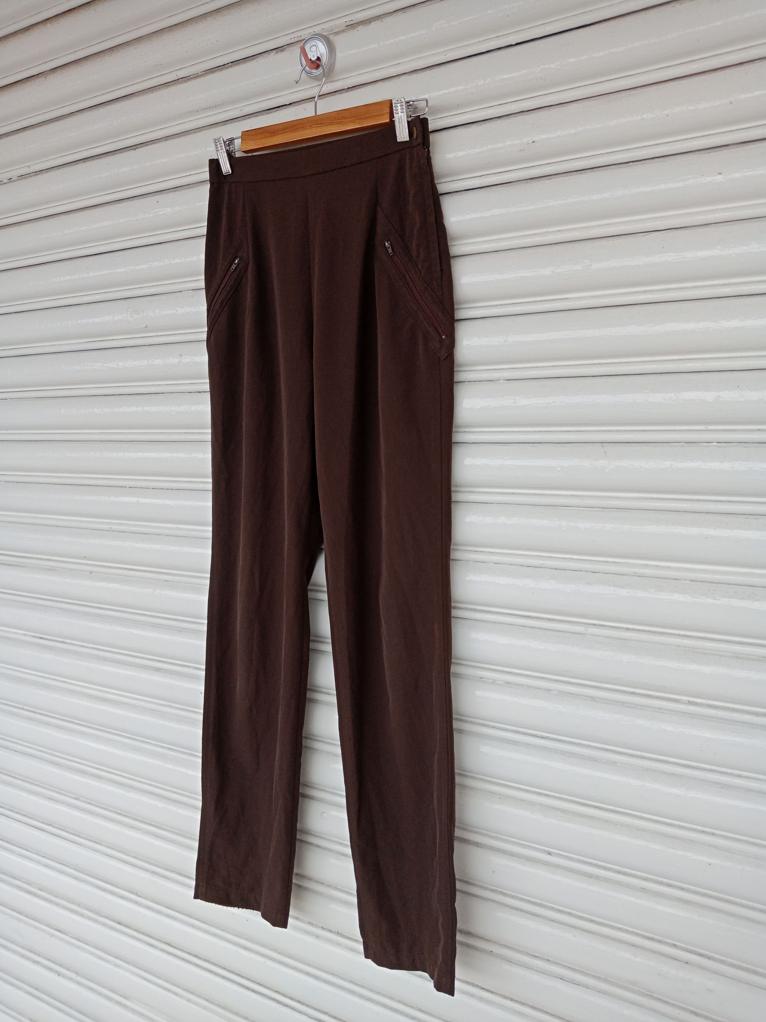 Issey Miyake Issey Miyake Side Zip Brown Pants Size US 28 / EU 44 - 3 Thumbnail