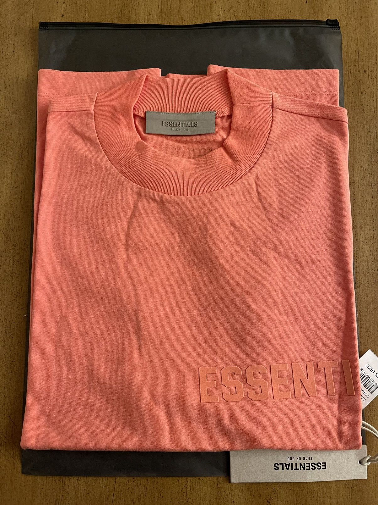 FOG - Essentials Fear Of God Coral T-Shirt Sz (XS)