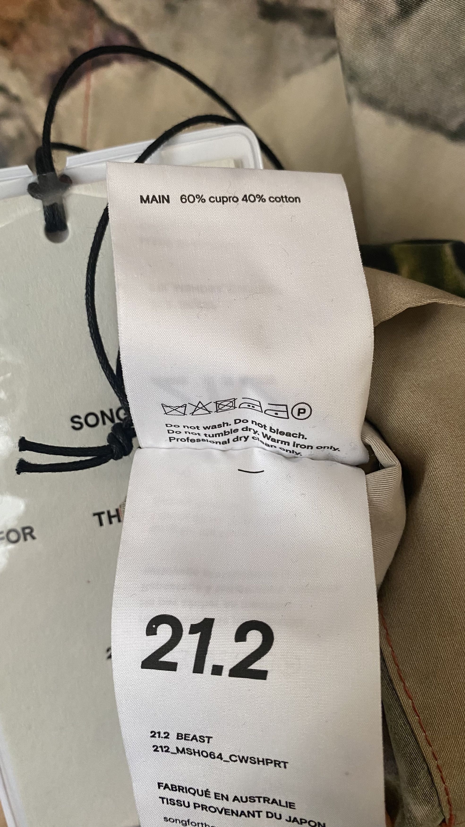 Song For The Mute Box Shirt Cupro Washer (Portrait) Size US M / EU 48-50 / 2 - 7 Thumbnail