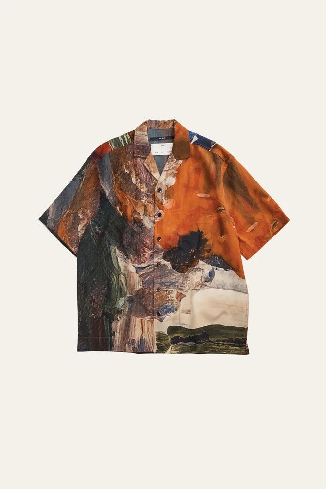 image of Song For The Mute Box Shirt Cupro Washer (Portrait) in Mixed, Men's (Size Medium)