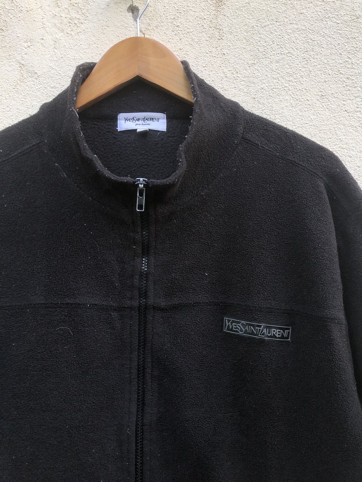Yves Saint Laurent Saint Laurent Fleece Patch Logo Black Size L Size US L / EU 52-54 / 3 - 3 Thumbnail