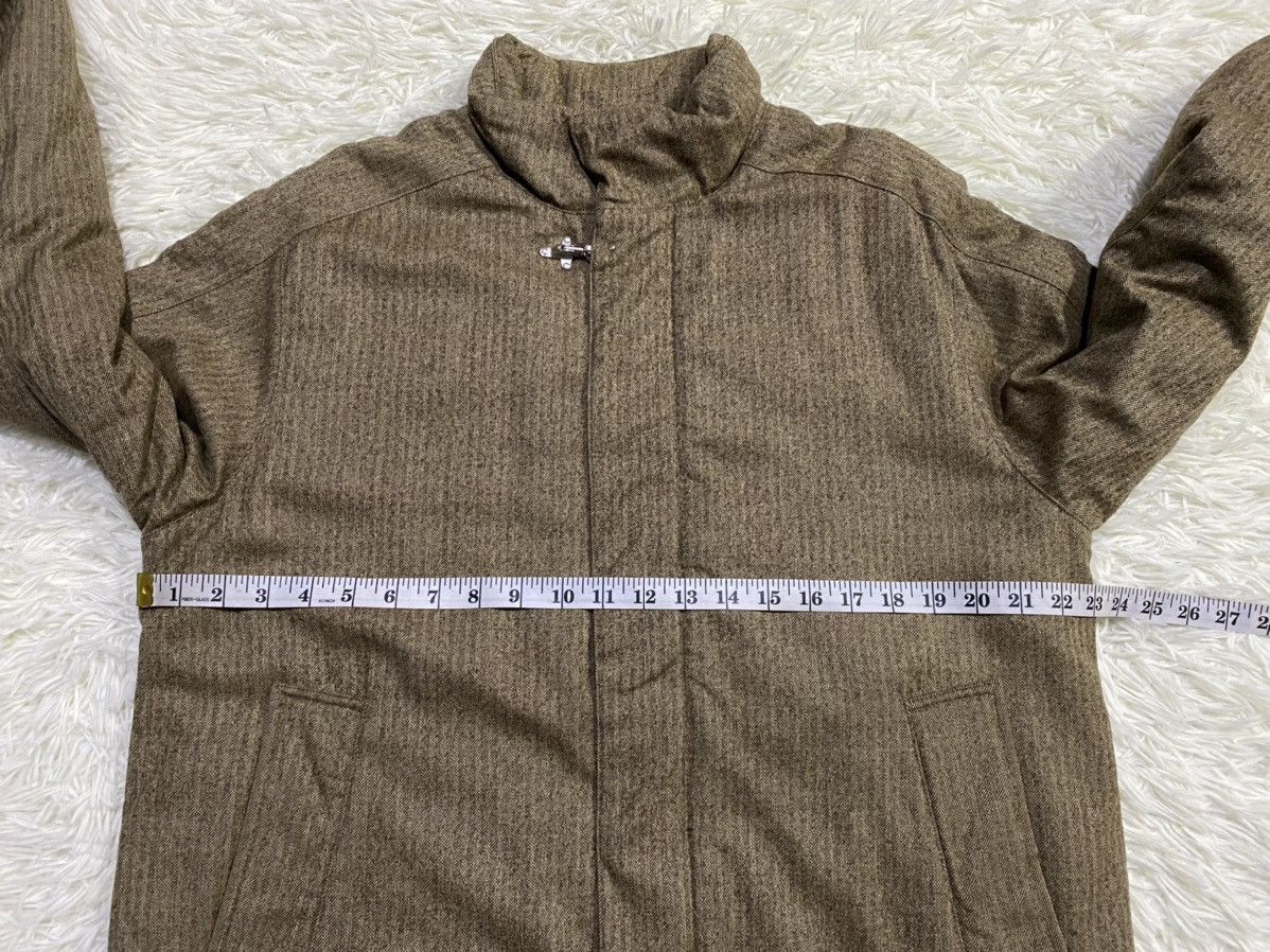 Designer Sartoria Del Giaccone Wool Zipper Quilted Jacket Size US L / EU 52-54 / 3 - 17 Thumbnail