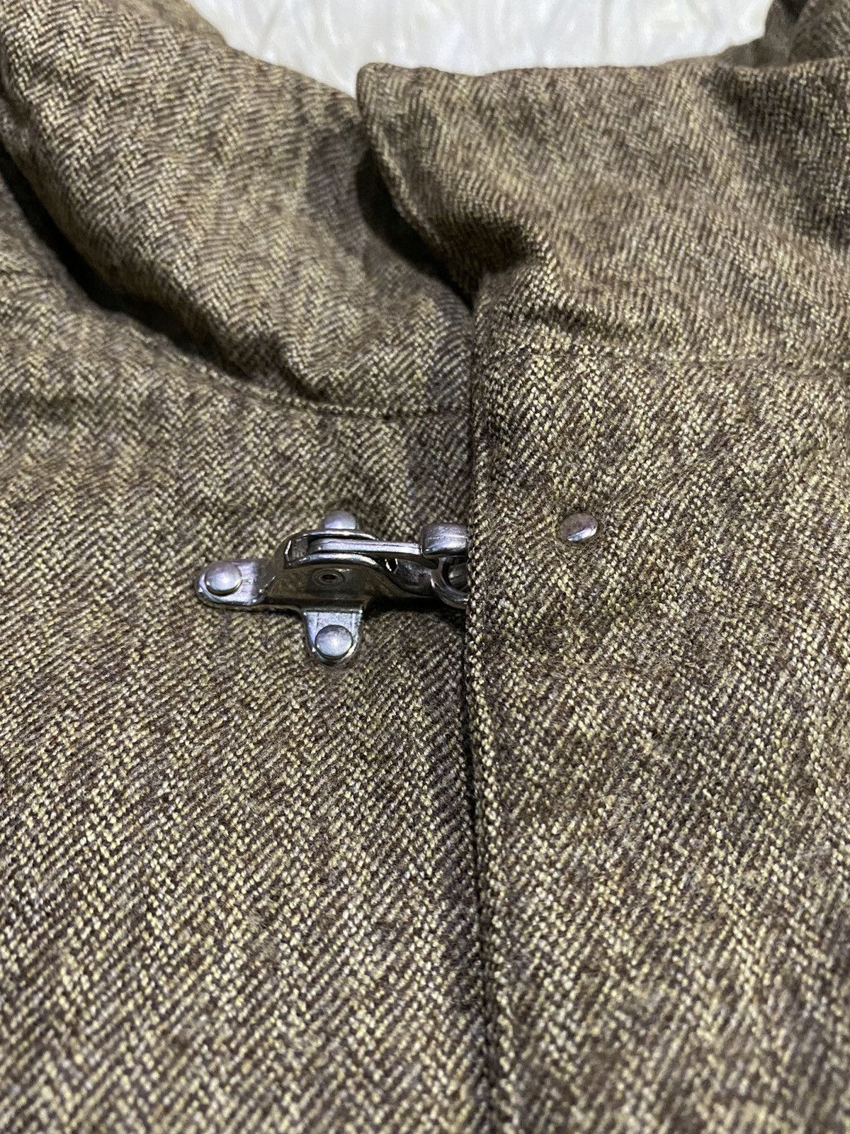 Designer Sartoria Del Giaccone Wool Zipper Quilted Jacket Size US L / EU 52-54 / 3 - 6 Thumbnail