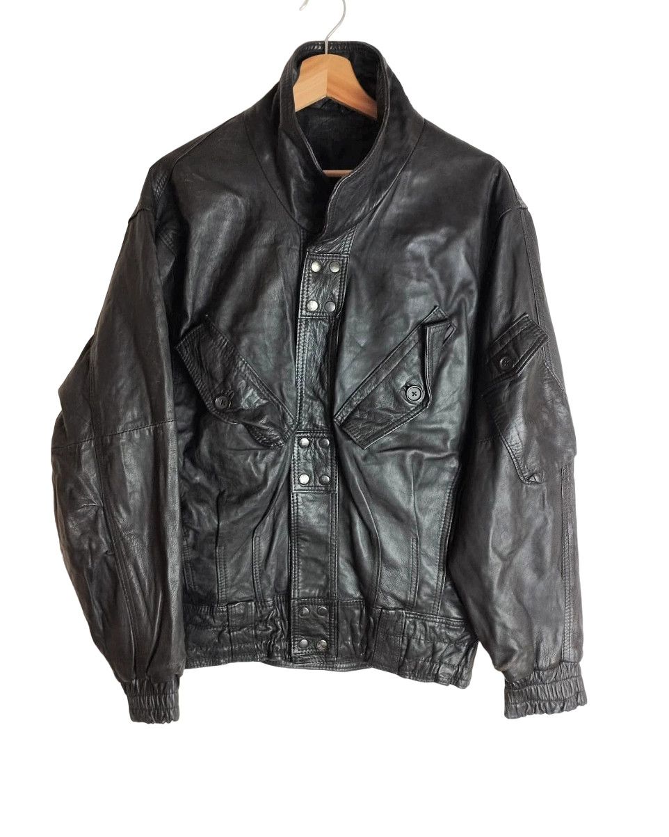 Vintage pilot style leather jacket