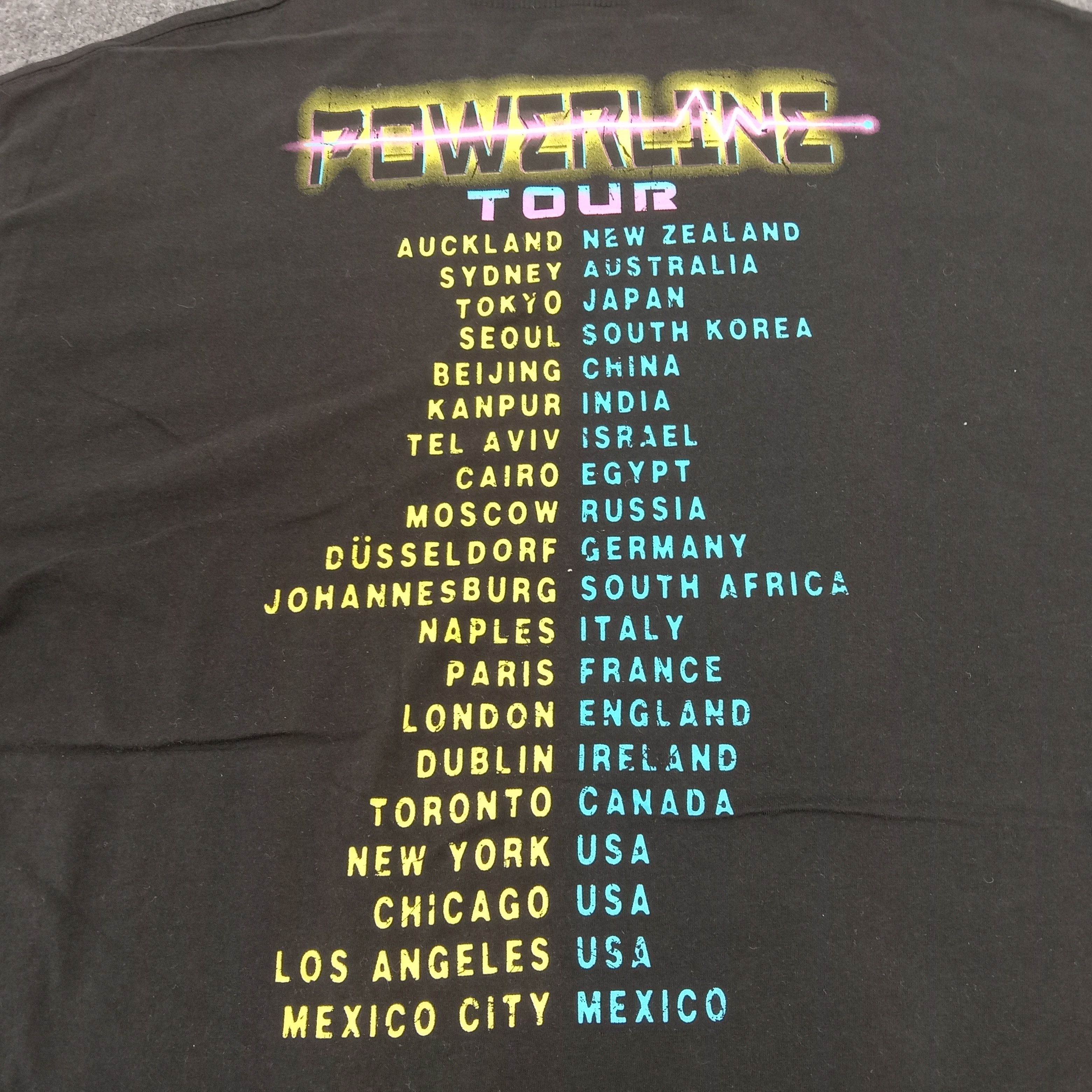 Band Tees × Disney × Vintage Power Line Rock Tour Disney's Movie Tshirt Size US XL / EU 56 / 4 - 4 Thumbnail