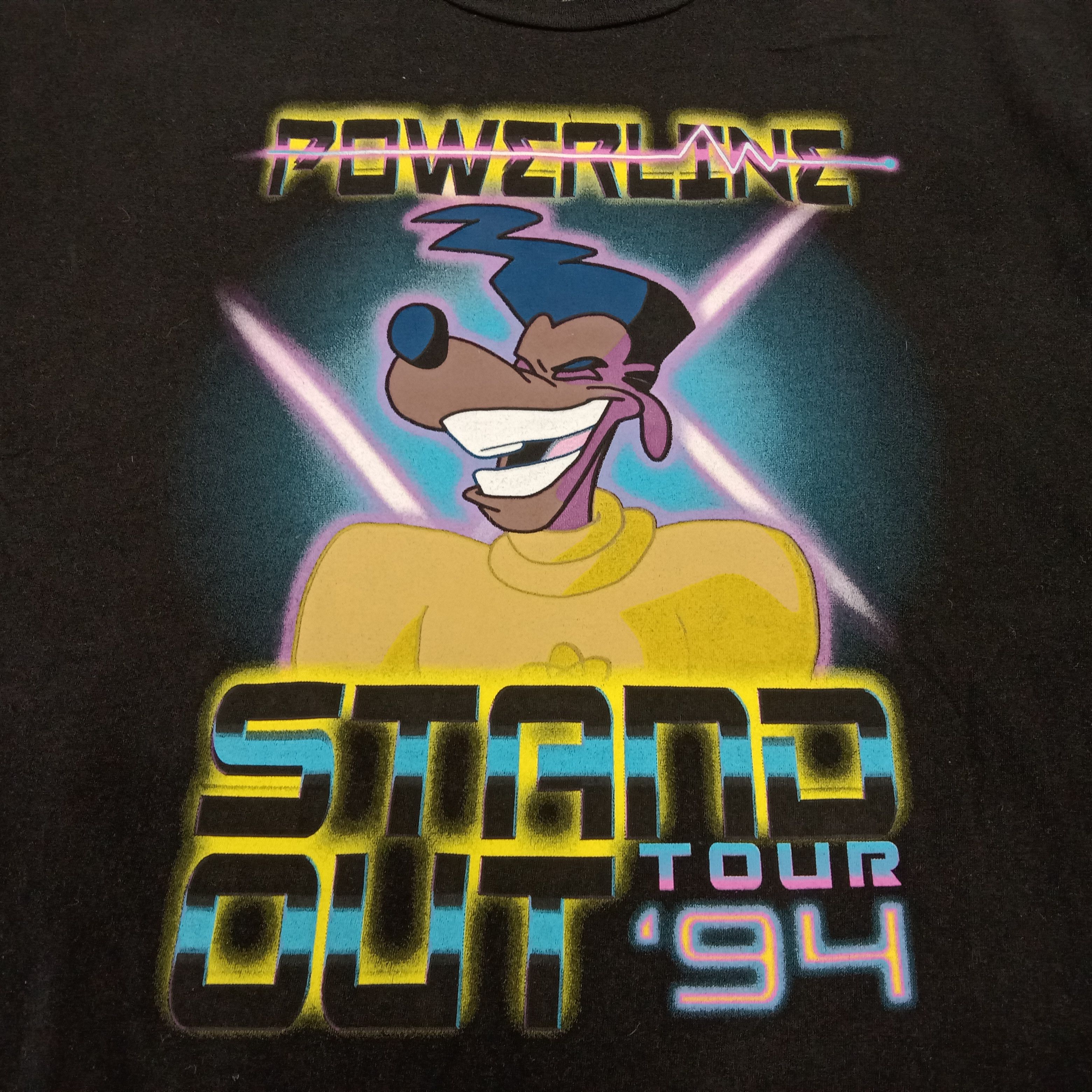 Band Tees × Disney × Vintage Power Line Rock Tour Disney's Movie Tshirt Size US XL / EU 56 / 4 - 2 Thumbnail